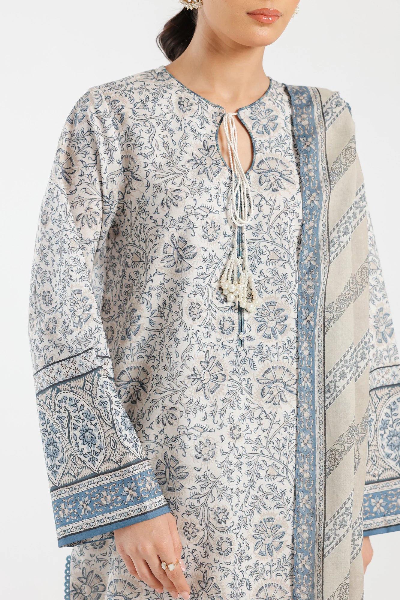 Ethnic Lawn 3 Piece Suit ETH41