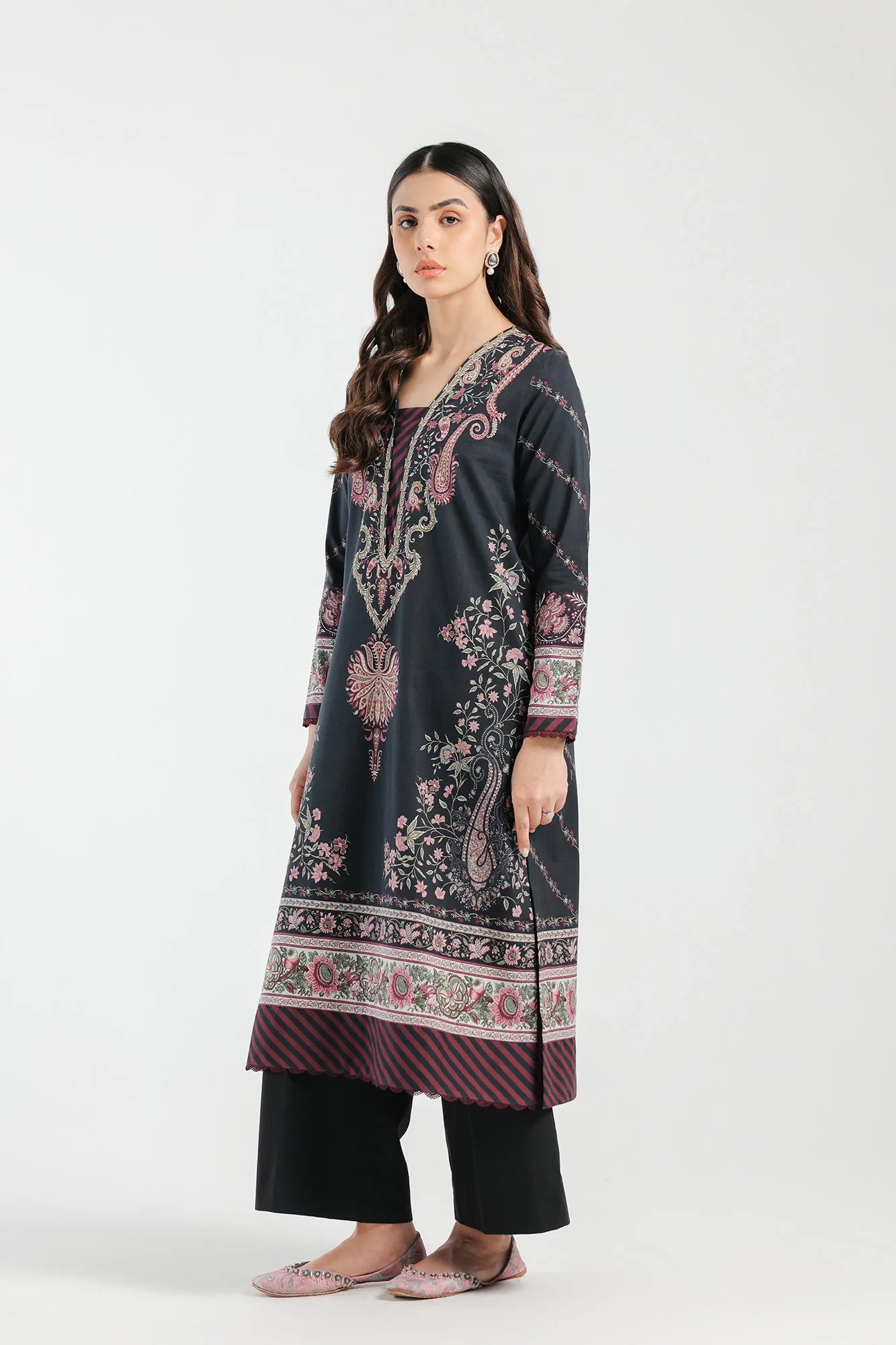 Ethnic Lawn 3 Piece Suit ETH43