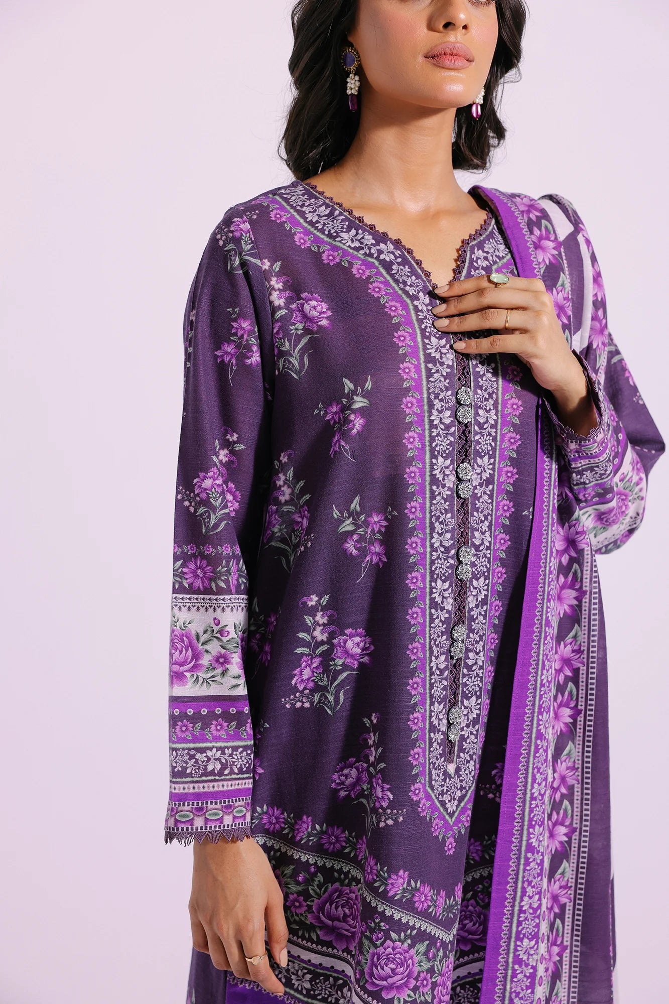 Ethnic Khaddar 3 Piece Suit ETH52