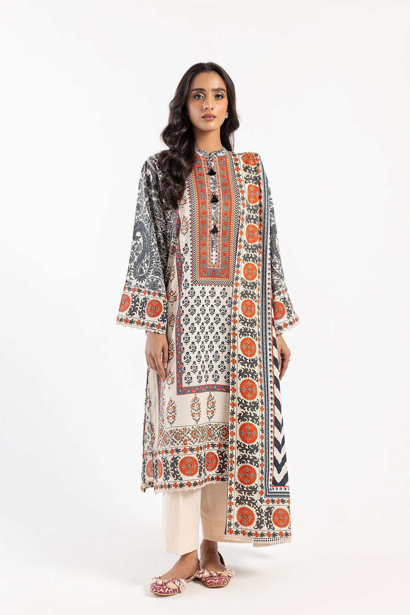Ethnic Khaddar 3 Piece Suit ETH57