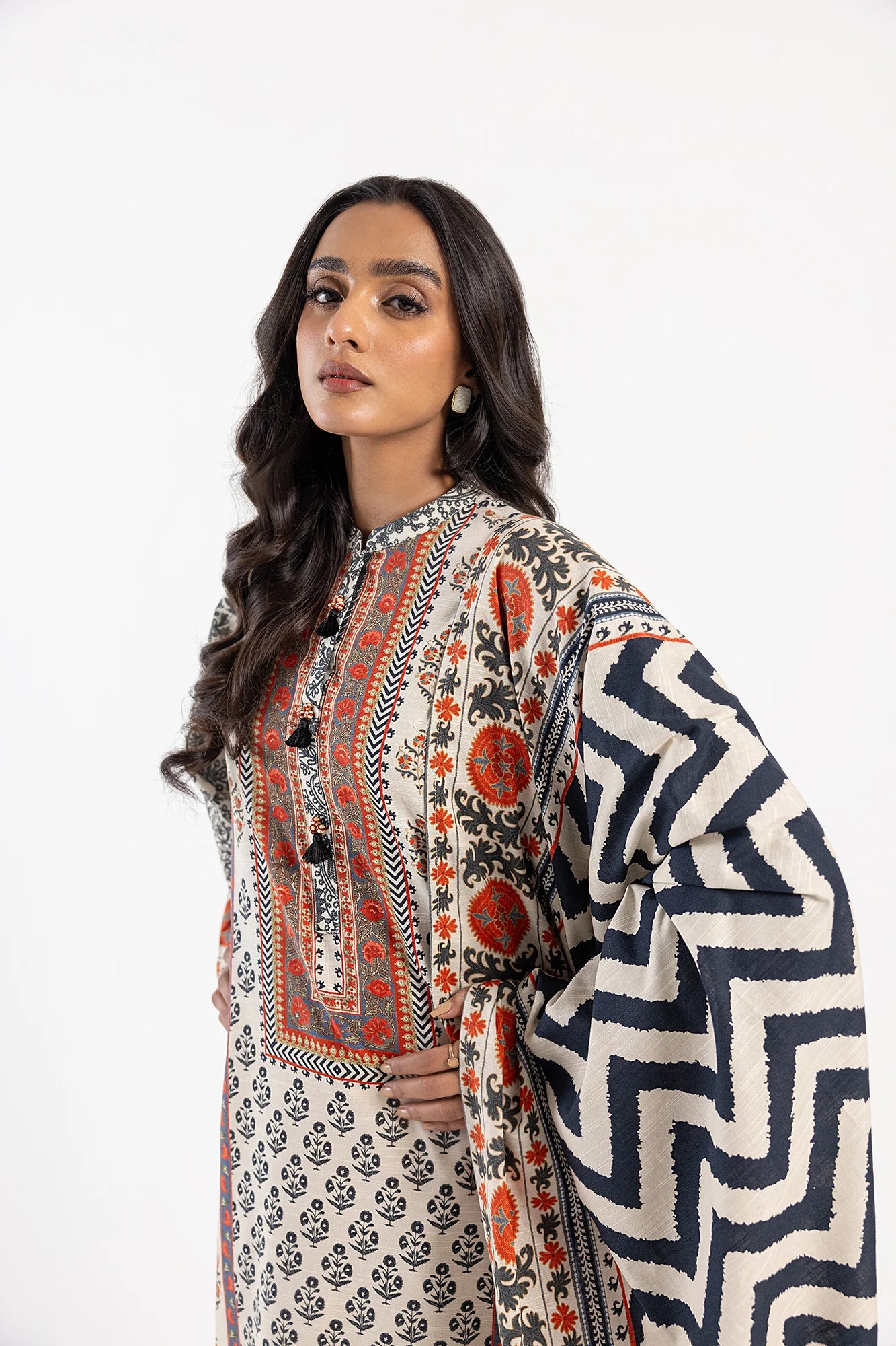 Ethnic Khaddar 3 Piece Suit ETH57