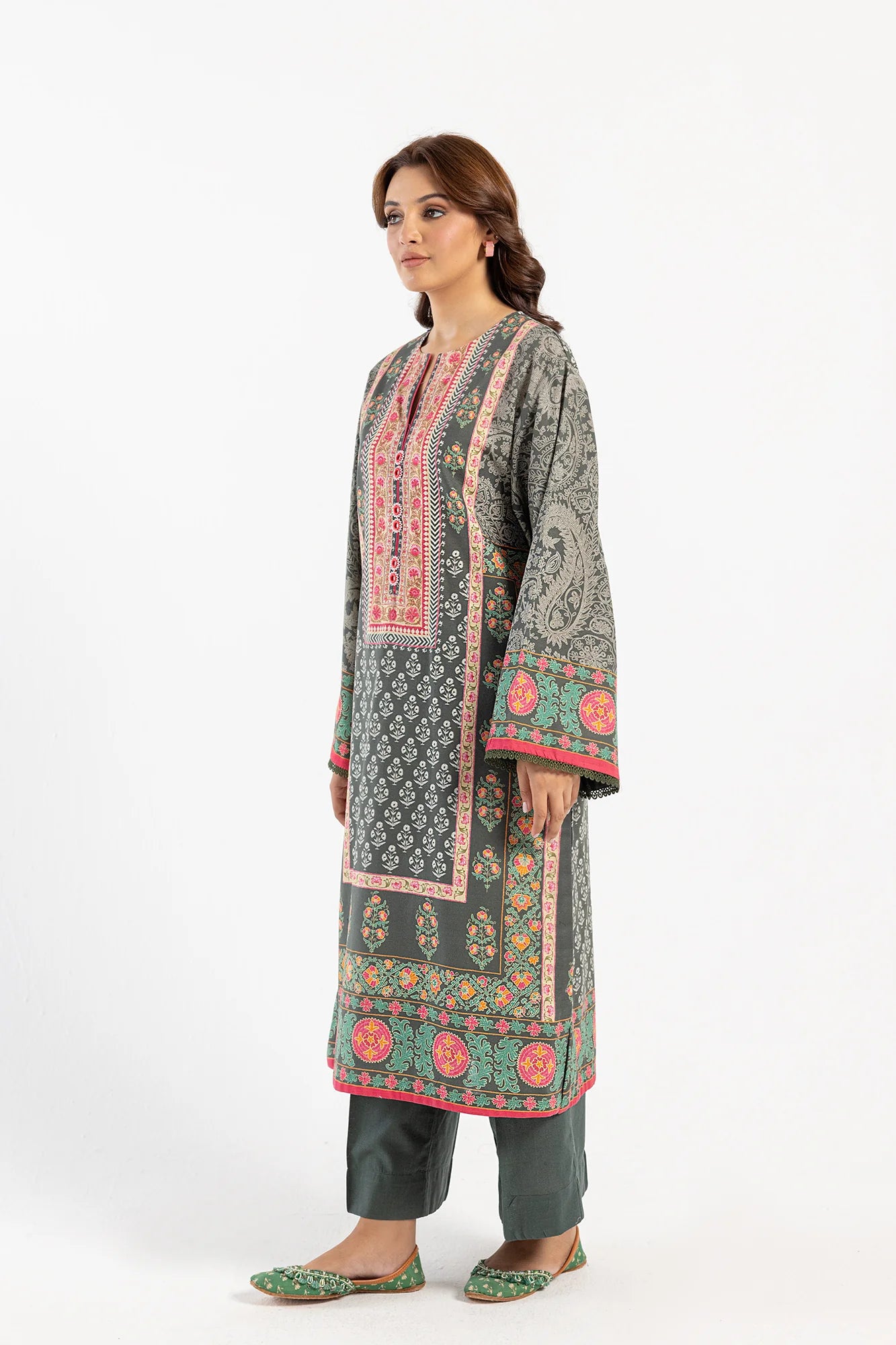 Ethnic Khaddar 3 Piece Suit ETH59