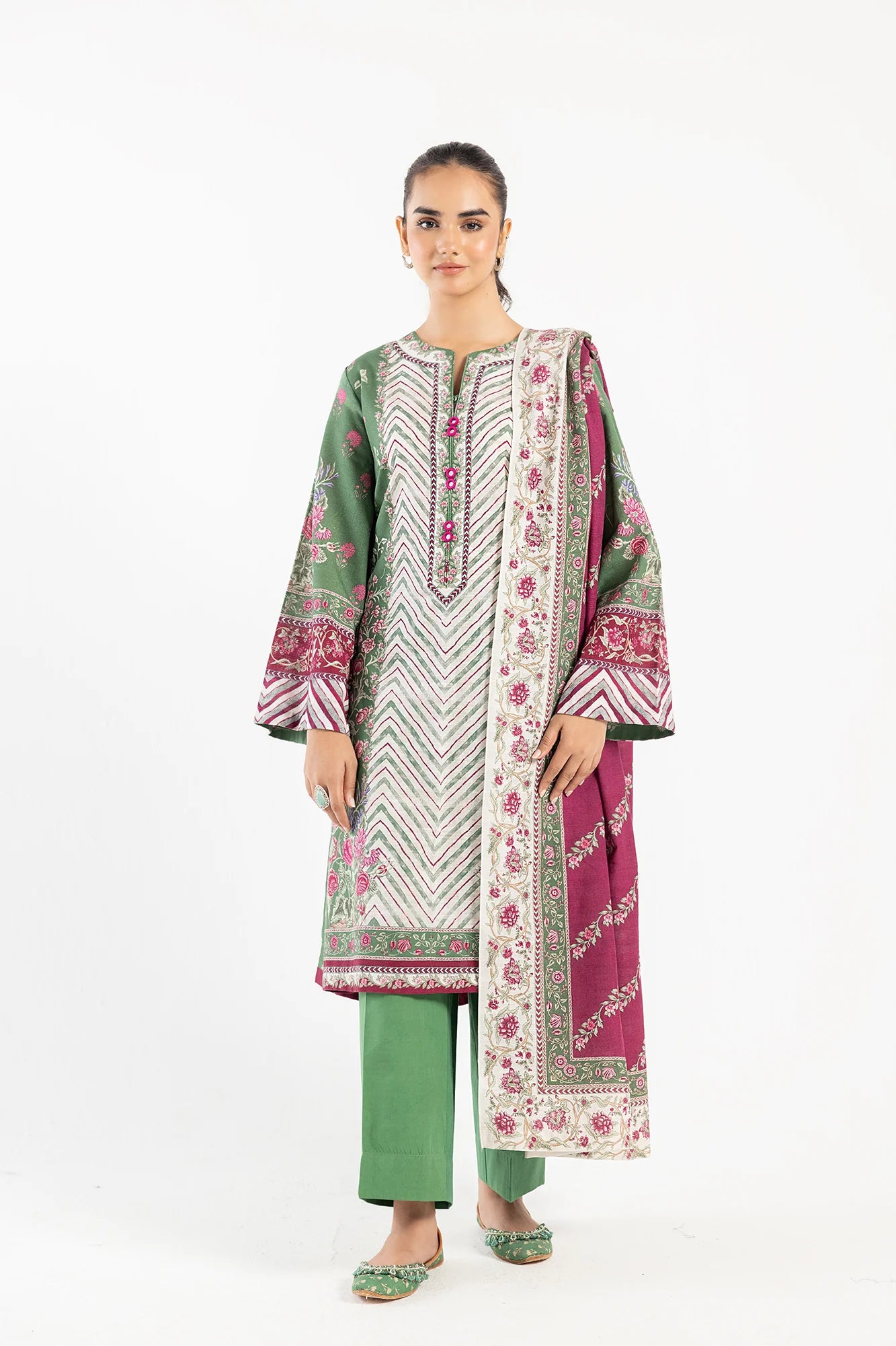 Ethnic Khaddar 3 Piece Suit ETH65