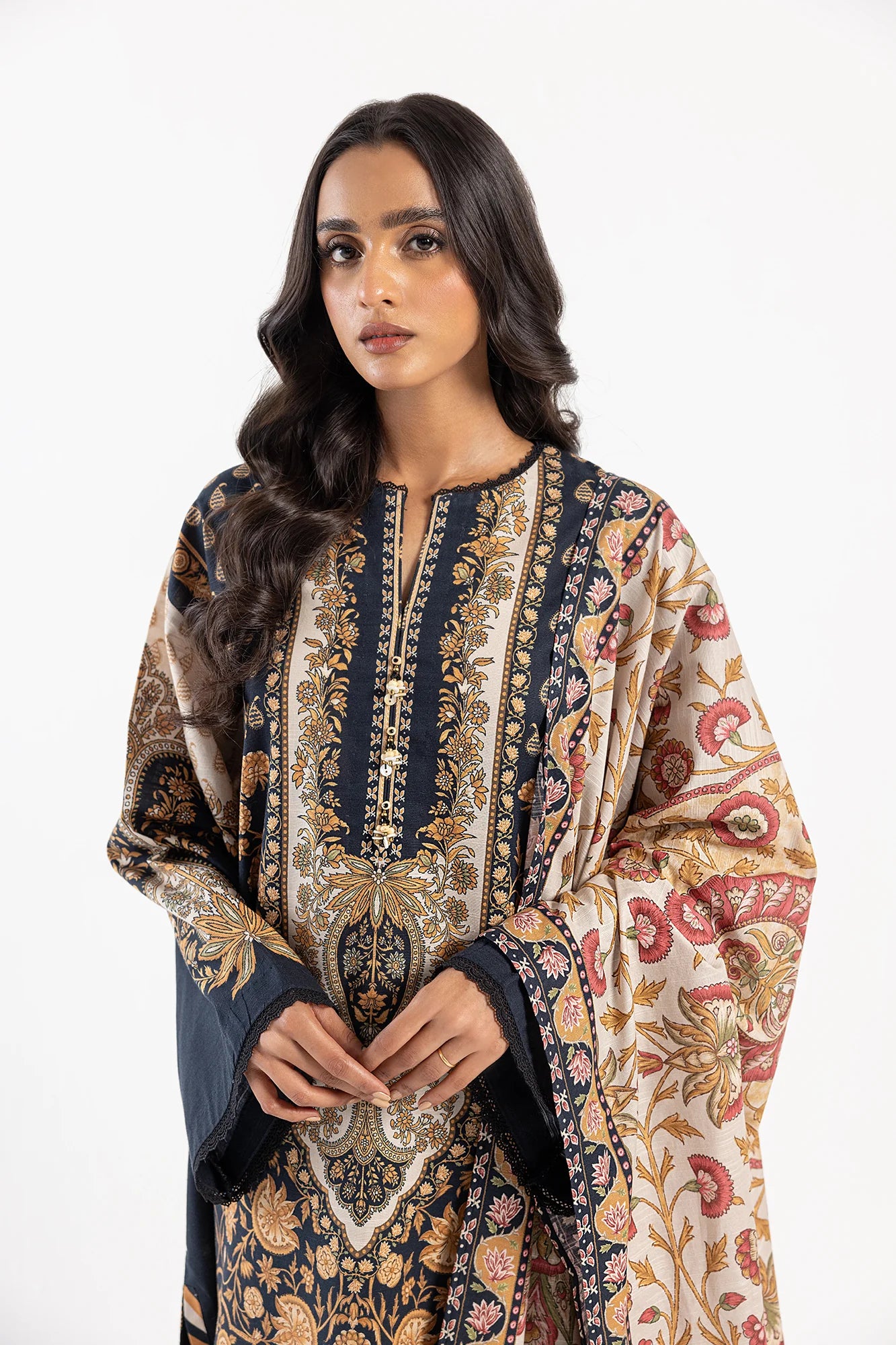 Ethnic Khaddar 3 Piece Suit ETH60