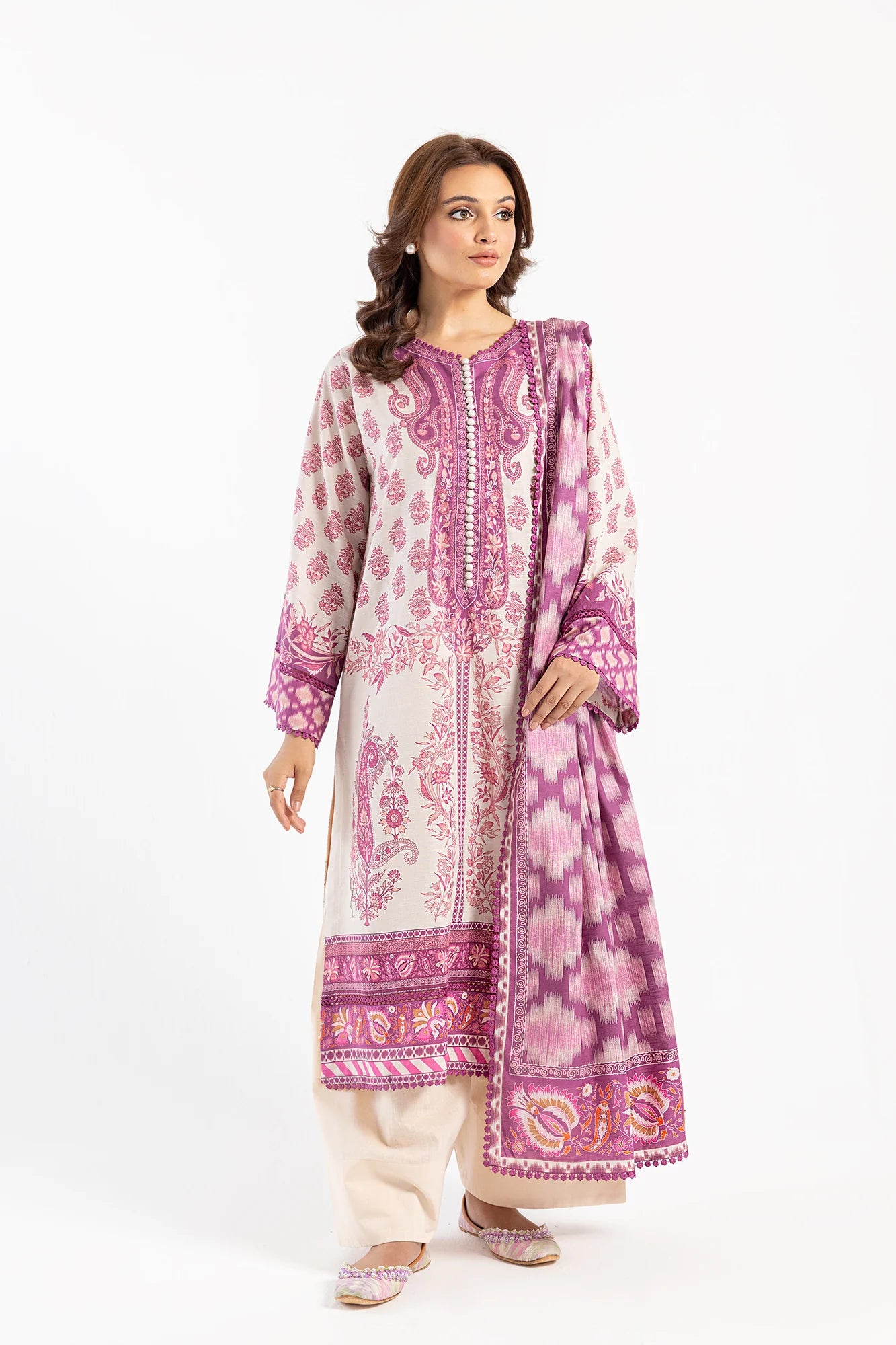 Ethnic Khaddar 3 Piece Suit ETH61
