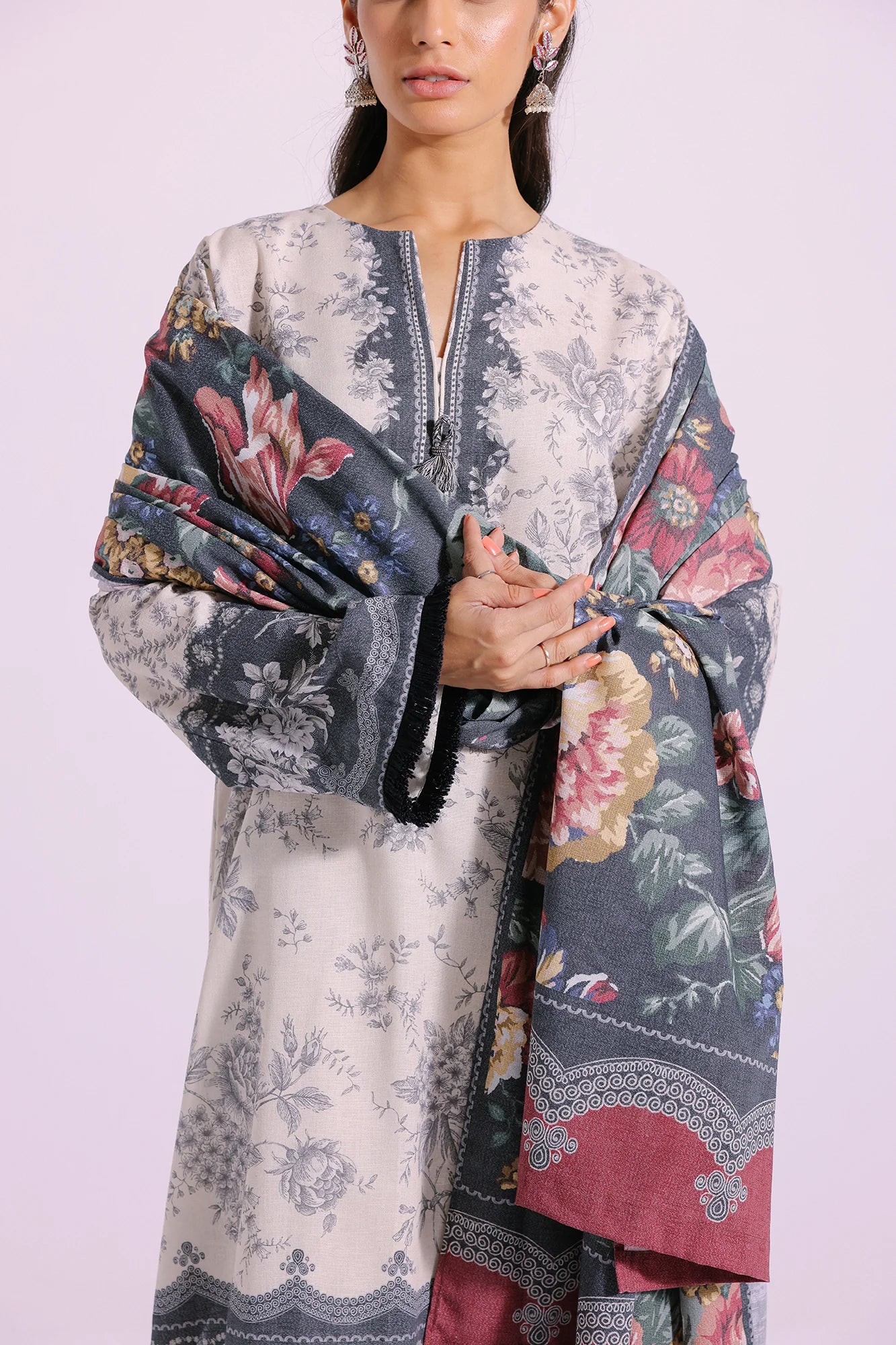 Ethnic Khaddar 3 Piece Suit ETH56