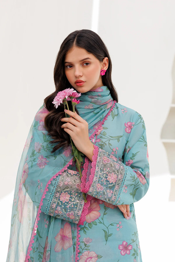 Farasha Lawn Misty Dove 3 Piece Suit FAR02