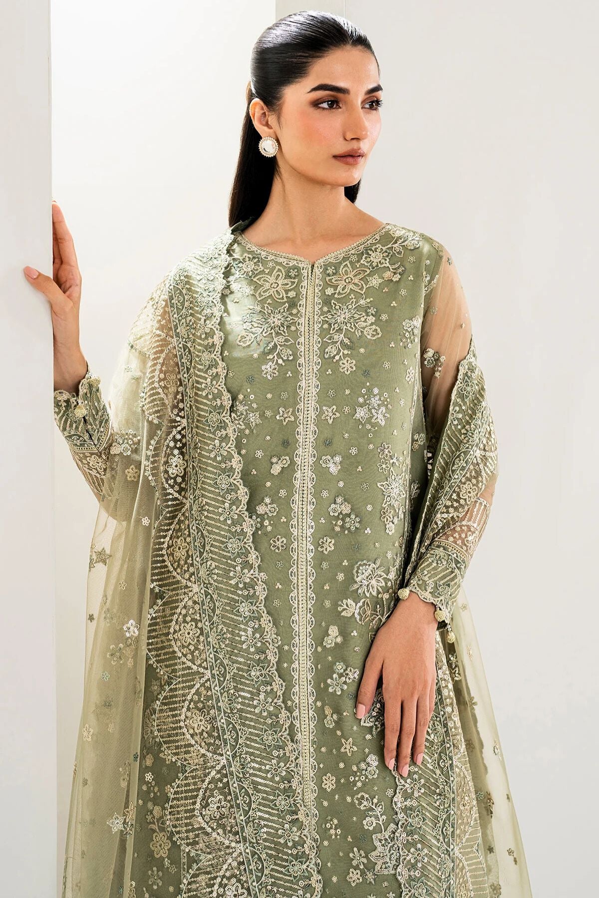 Farasha Embroidered Net Wedding Wear Perry FAR15