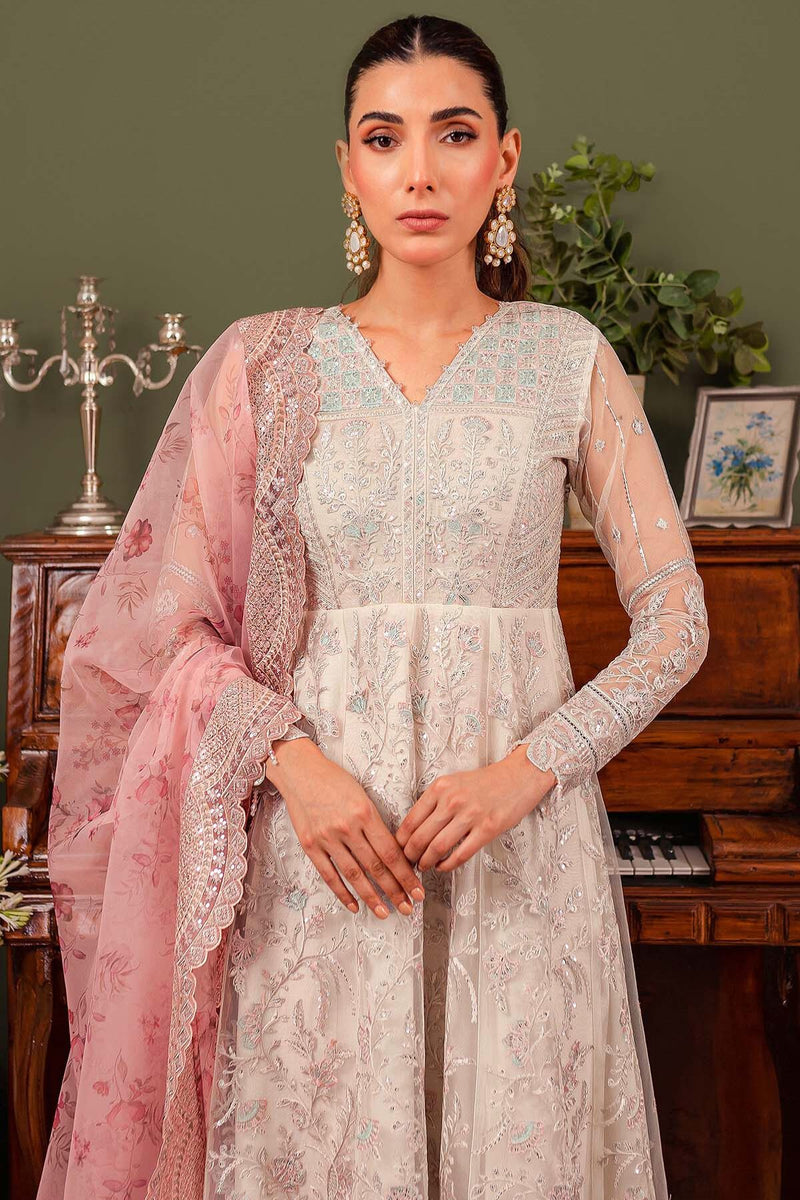 Pakistani Ras Farasha Embroidered Net Pakistani Wedding Wear Dress Isabel FAR18