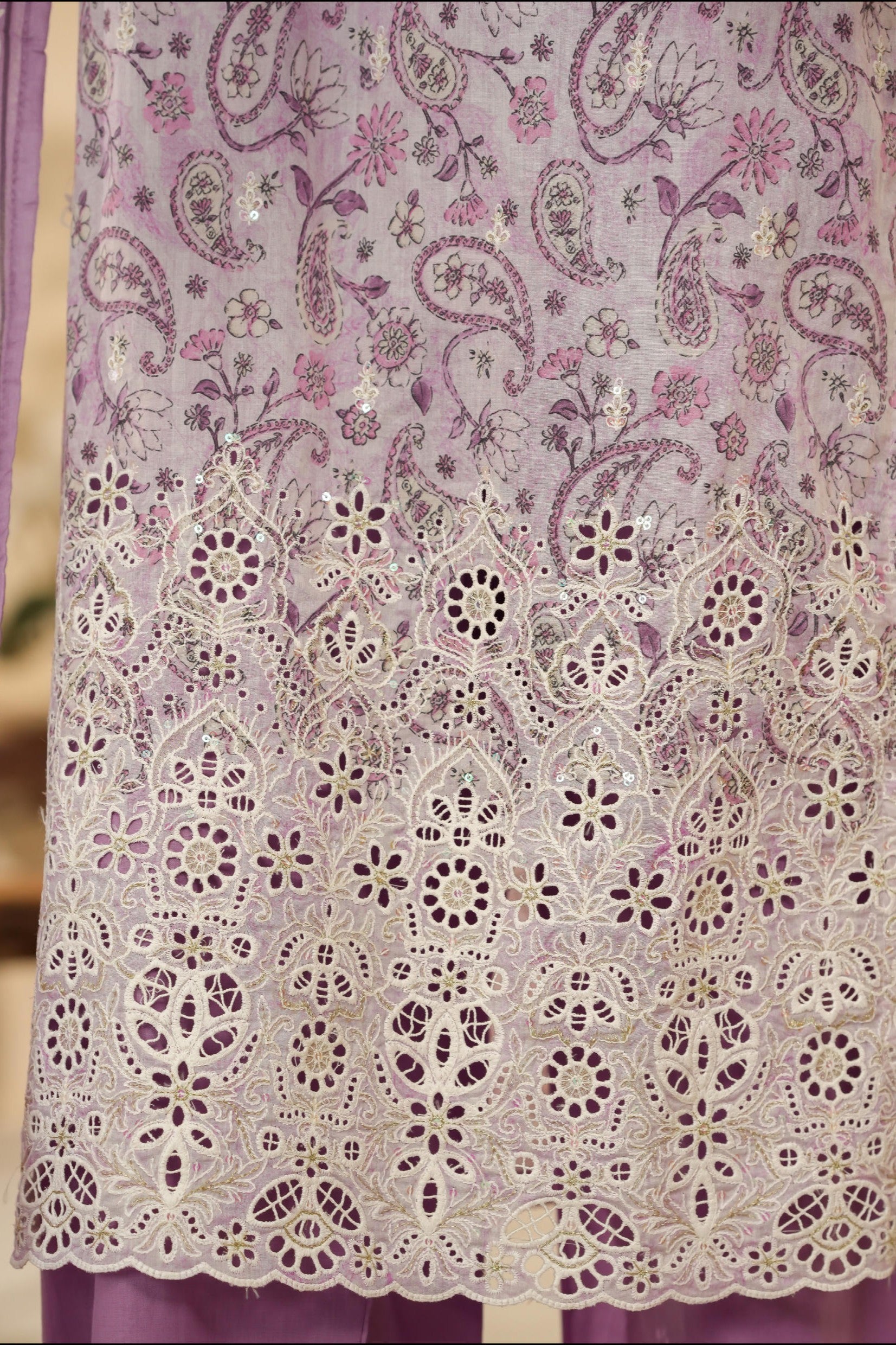 HZ Textiles Chikankari Lawn 3 Piece Suit HZT02