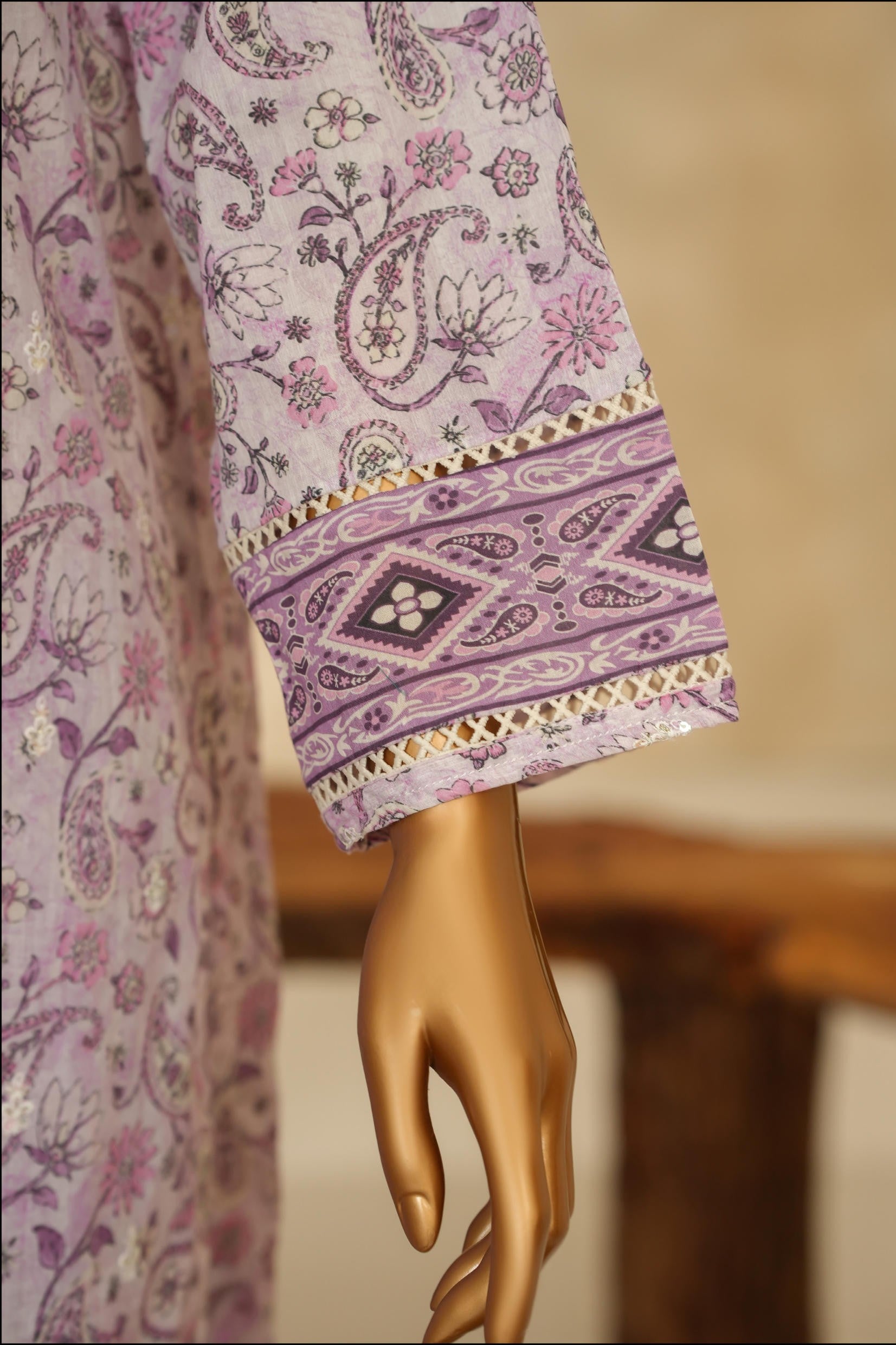 HZ Textiles Chikankari Lawn 3 Piece Suit HZT02