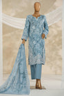 HZ Textiles Chikankari Lawn 3 Piece Suit HZT04