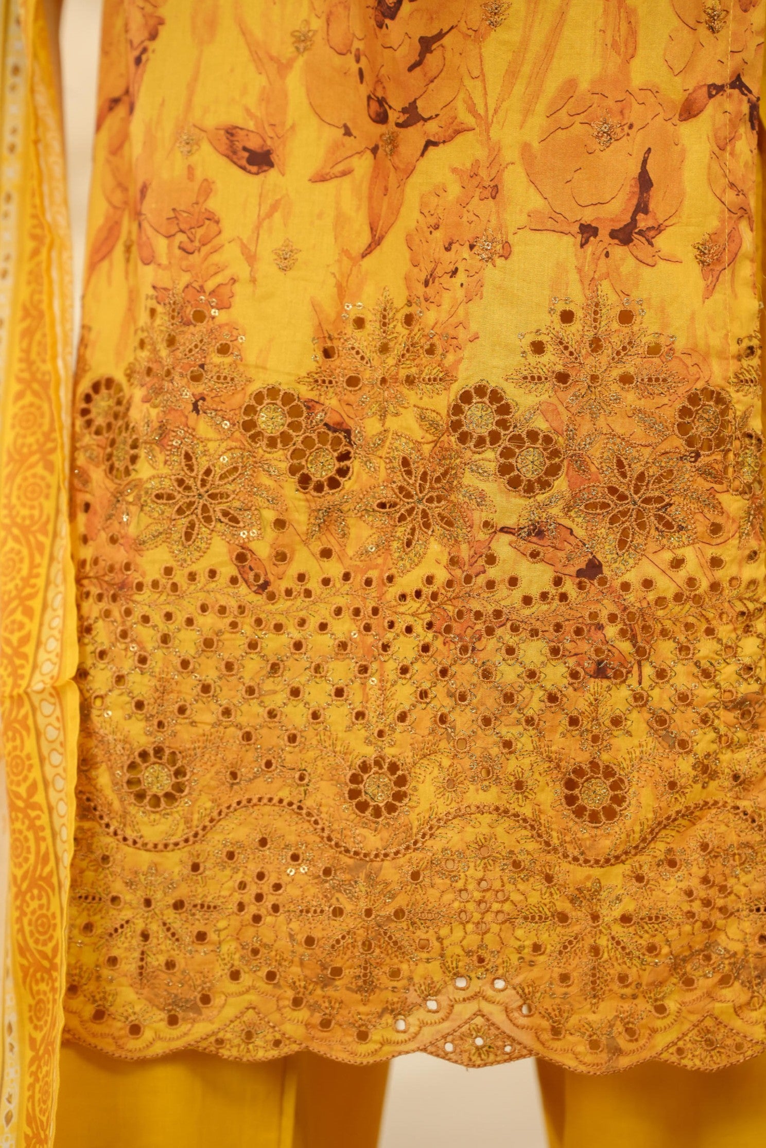 HZ Textiles Chikankari Lawn 3 Piece Suit HZT05