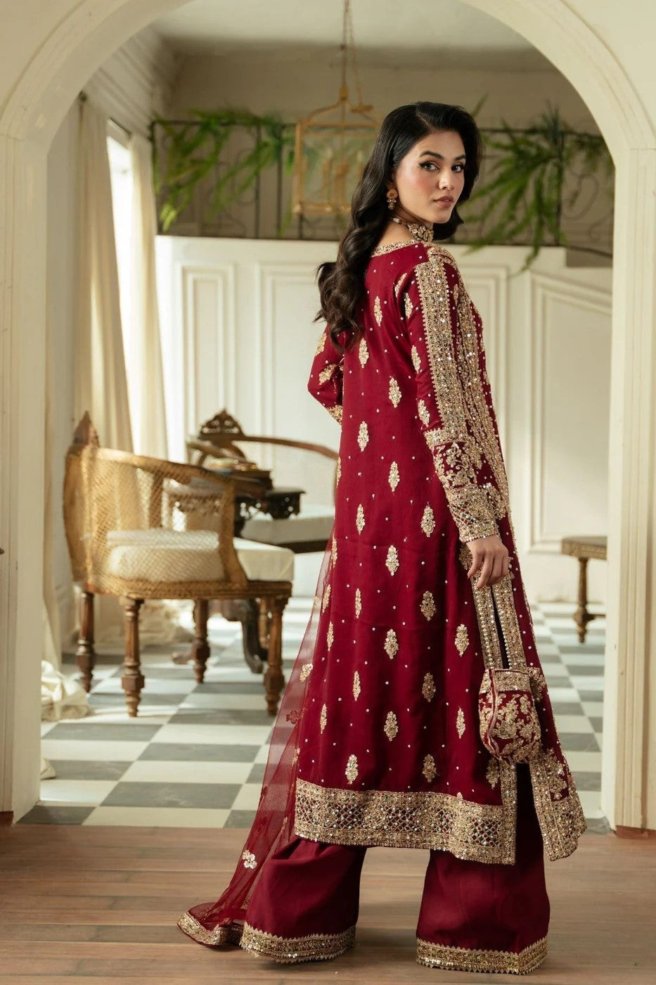 Haseens Anishka Wedding Wear Chiffon Suit HAS23
