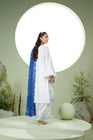 Heeras Embroidered Cambric 3 Piece Suit HEE72