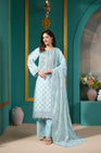Heeras Embroidered Cambric 3 Piece Suit HEE70
