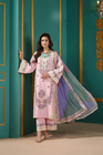 Heeras Embroidered Cambric 3 Piece Suit HEE86
