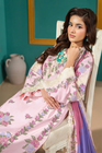 Heeras Embroidered Cambric 3 Piece Suit HEE86
