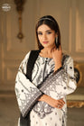Heeras Embroidered Cambric 3 Piece Farshi Shalwar Suit HEE87