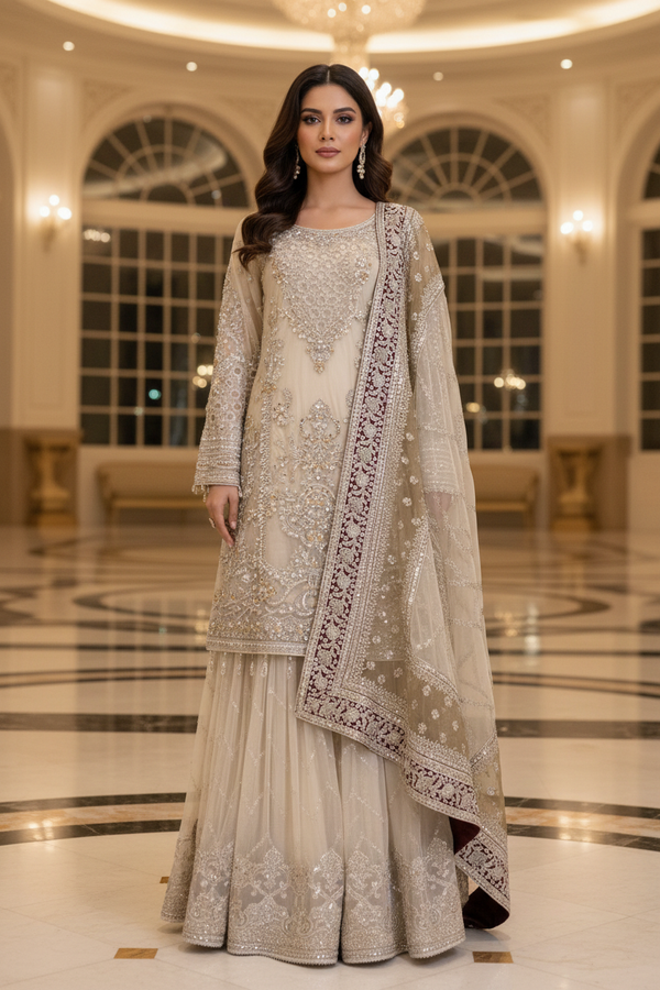 Imrozia Luxury Wedding Wear Gharara IMR250