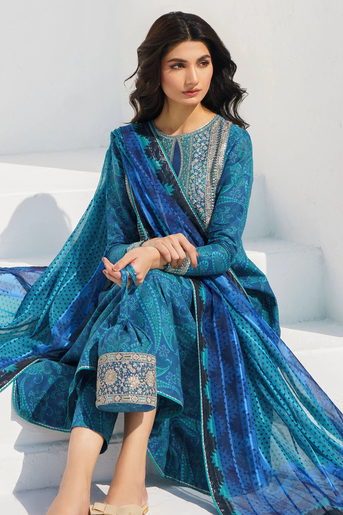 Jazmin Embroidered Lawn 3 Piece Dress JAZ08
