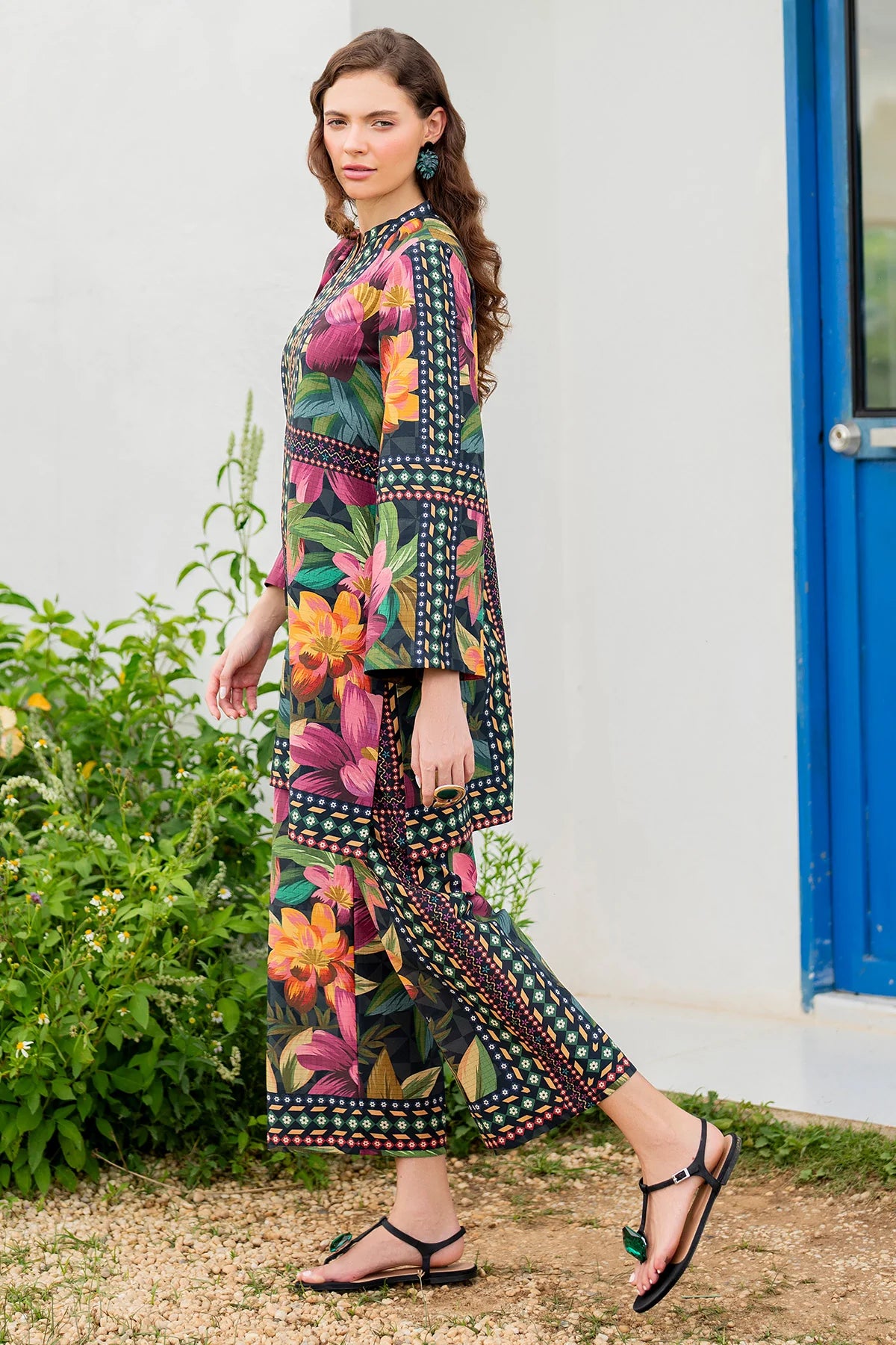 Jazmin Printed Lawn 3 Piece Co-Ord Set JAZ15