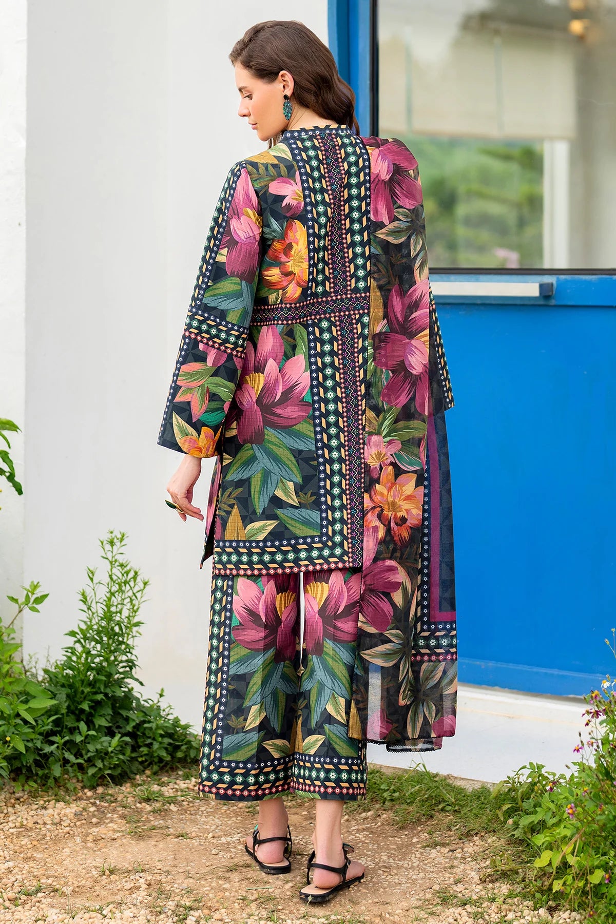 Jazmin Printed Lawn 3 Piece Co-Ord Set JAZ15
