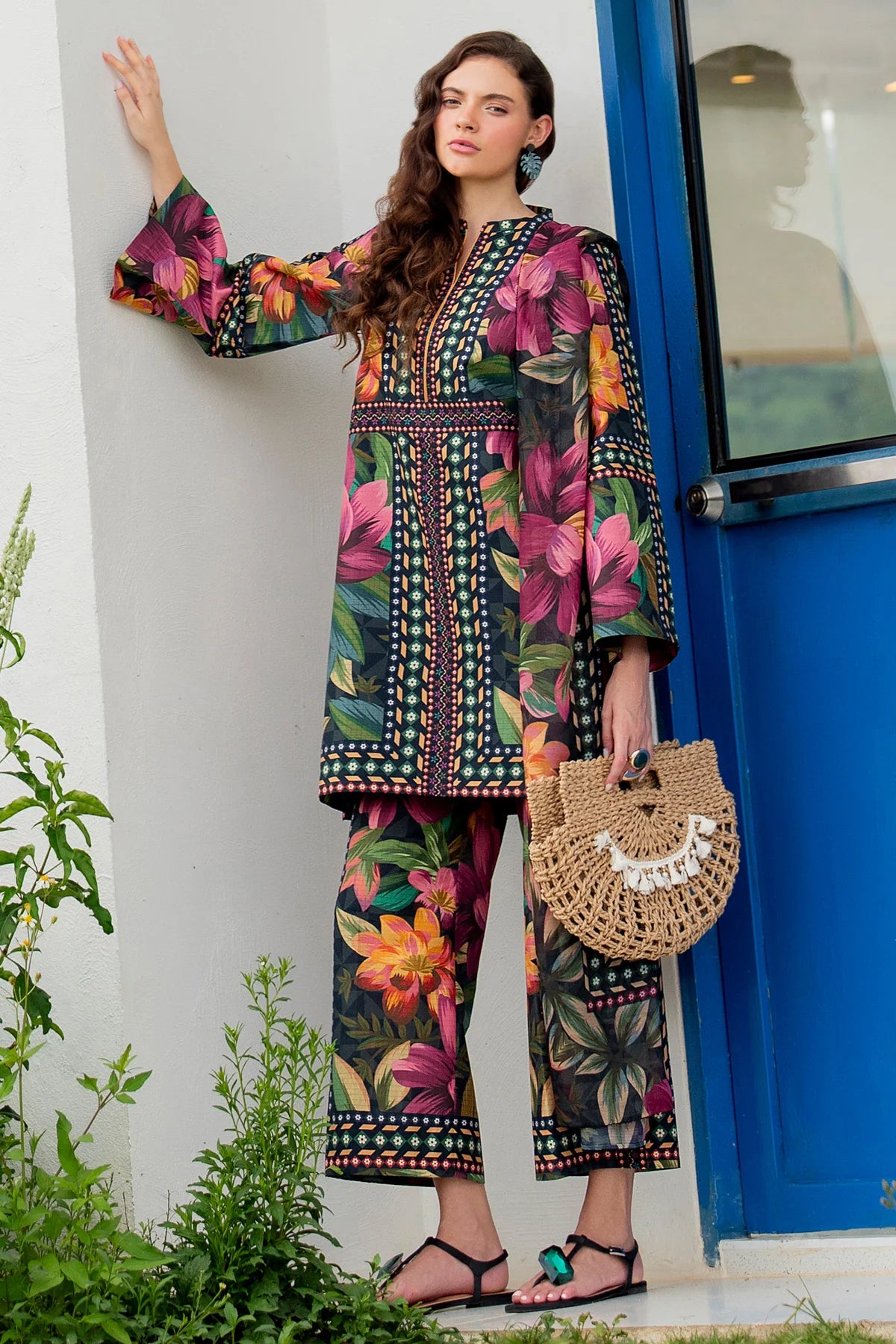 Jazmin Printed Lawn 3 Piece Co-Ord Set JAZ15