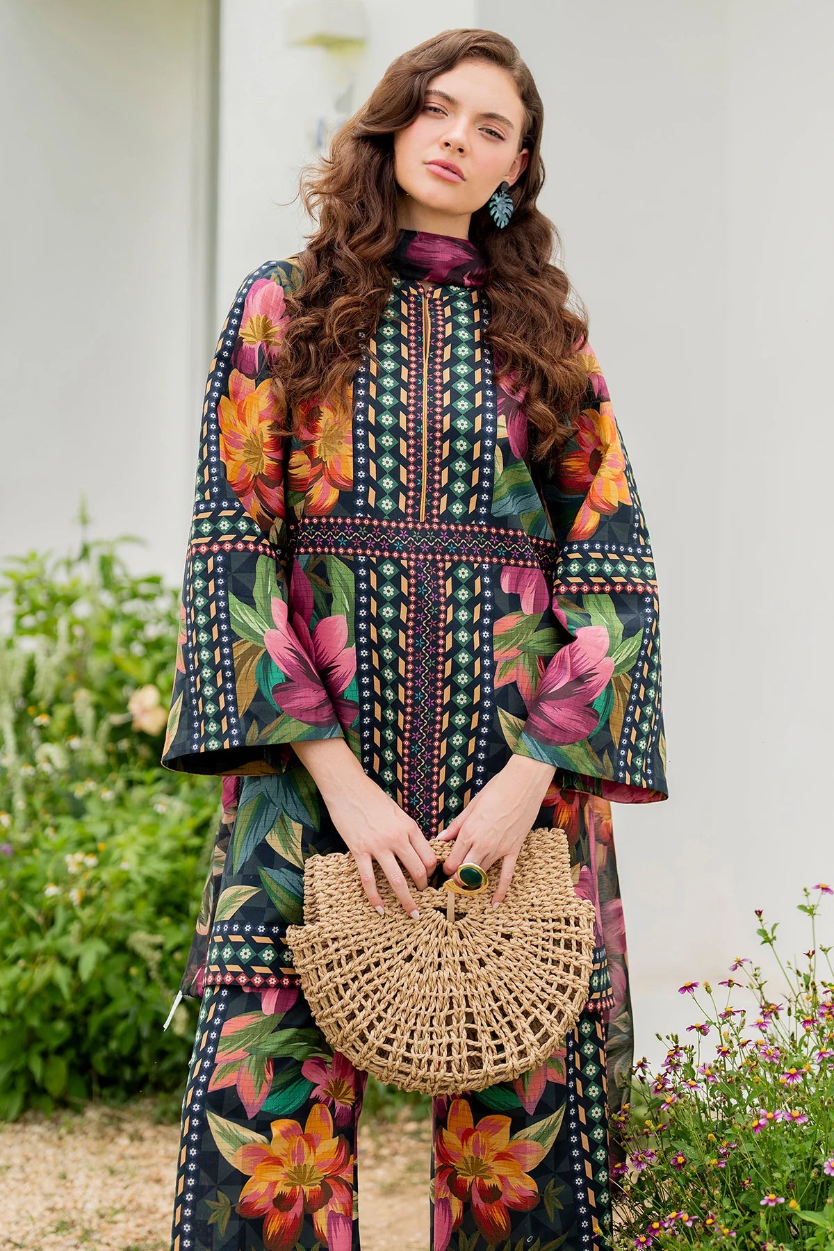 Jazmin Printed Lawn 3 Piece Co-Ord Set JAZ15