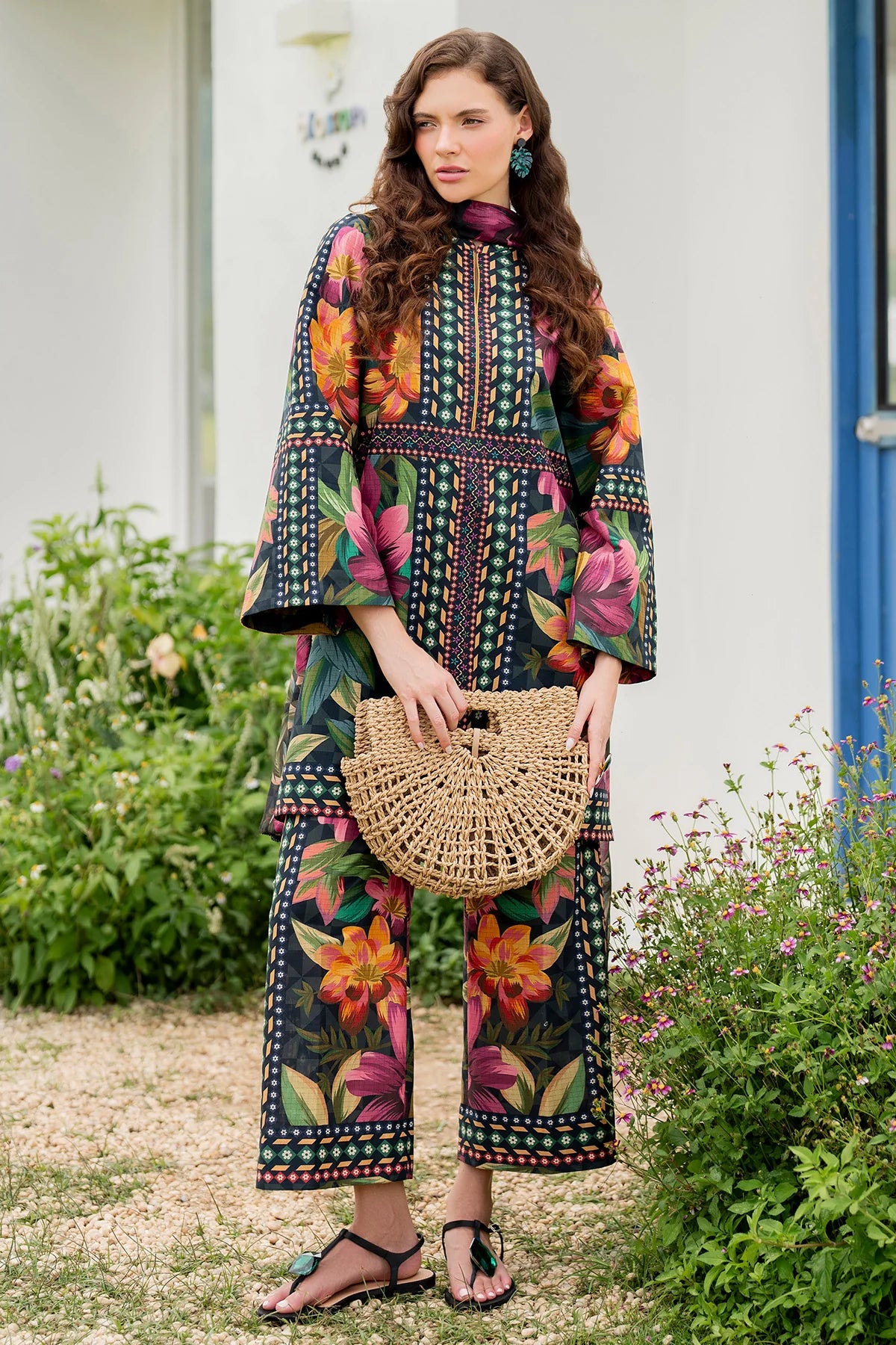 Jazmin Printed Lawn 3 Piece Co-Ord Set JAZ15