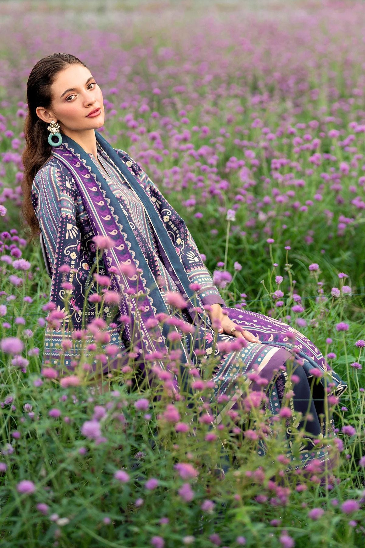 Jazmin Printed Lawn 3 Piece Co-Ord Set JAZ16