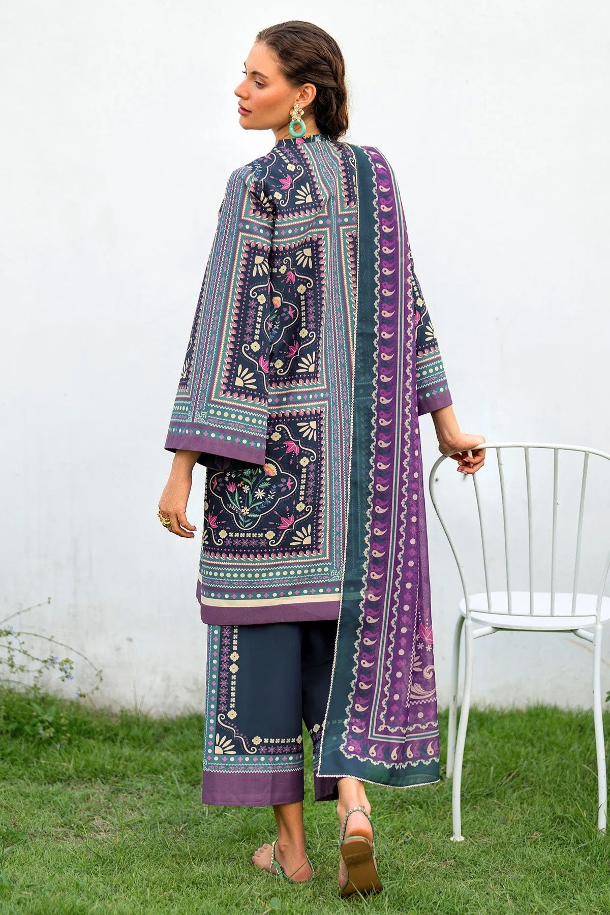 Jazmin Printed Lawn 3 Piece Co-Ord Set JAZ16