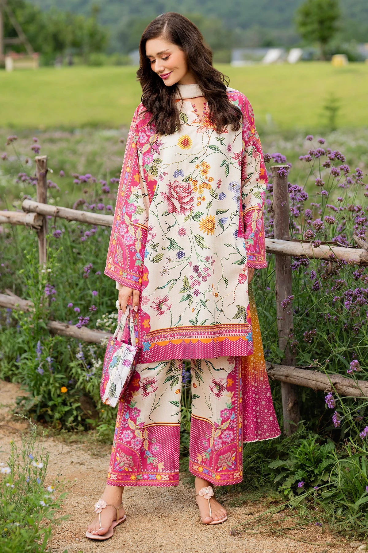 Jazmin Printed Lawn 3 Piece Co-Ord Set JAZ14