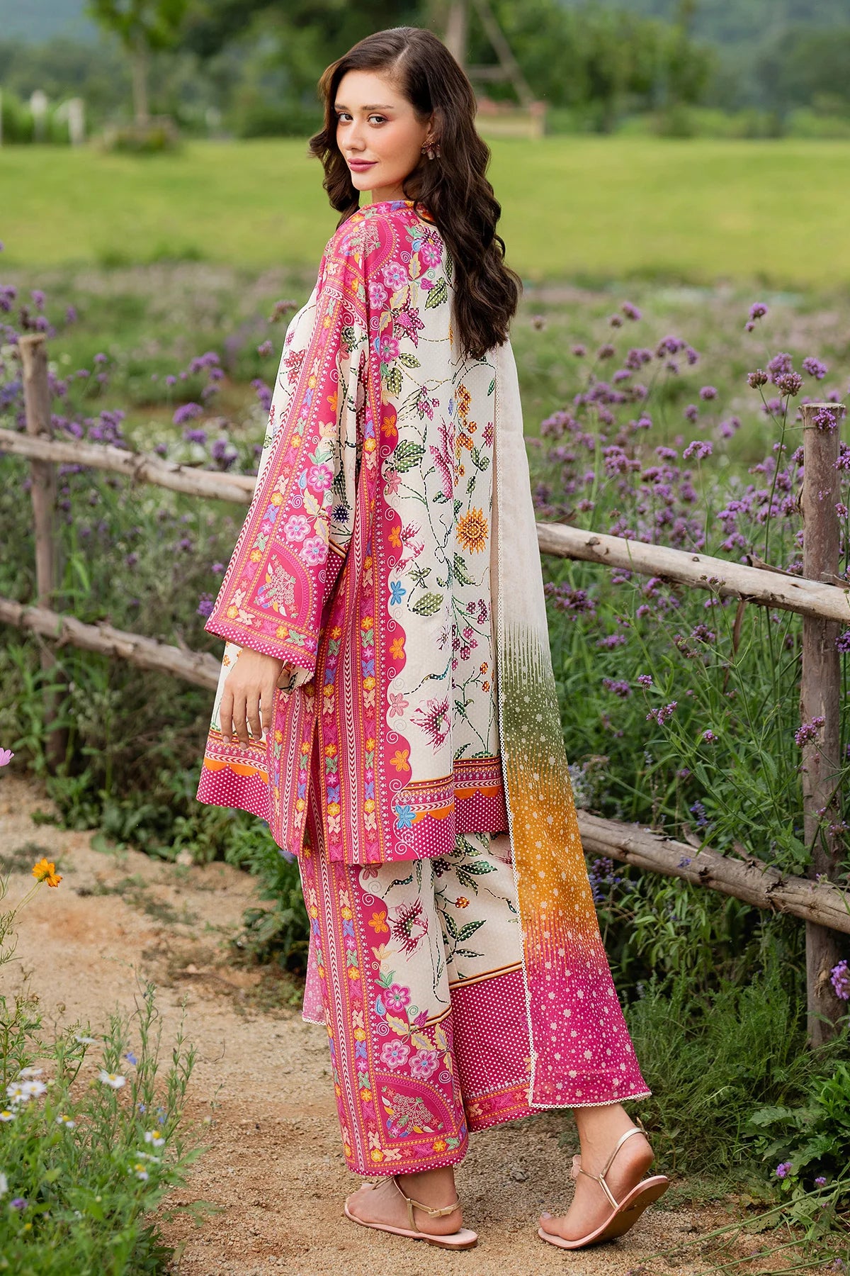 Jazmin Printed Lawn 3 Piece Co-Ord Set JAZ14