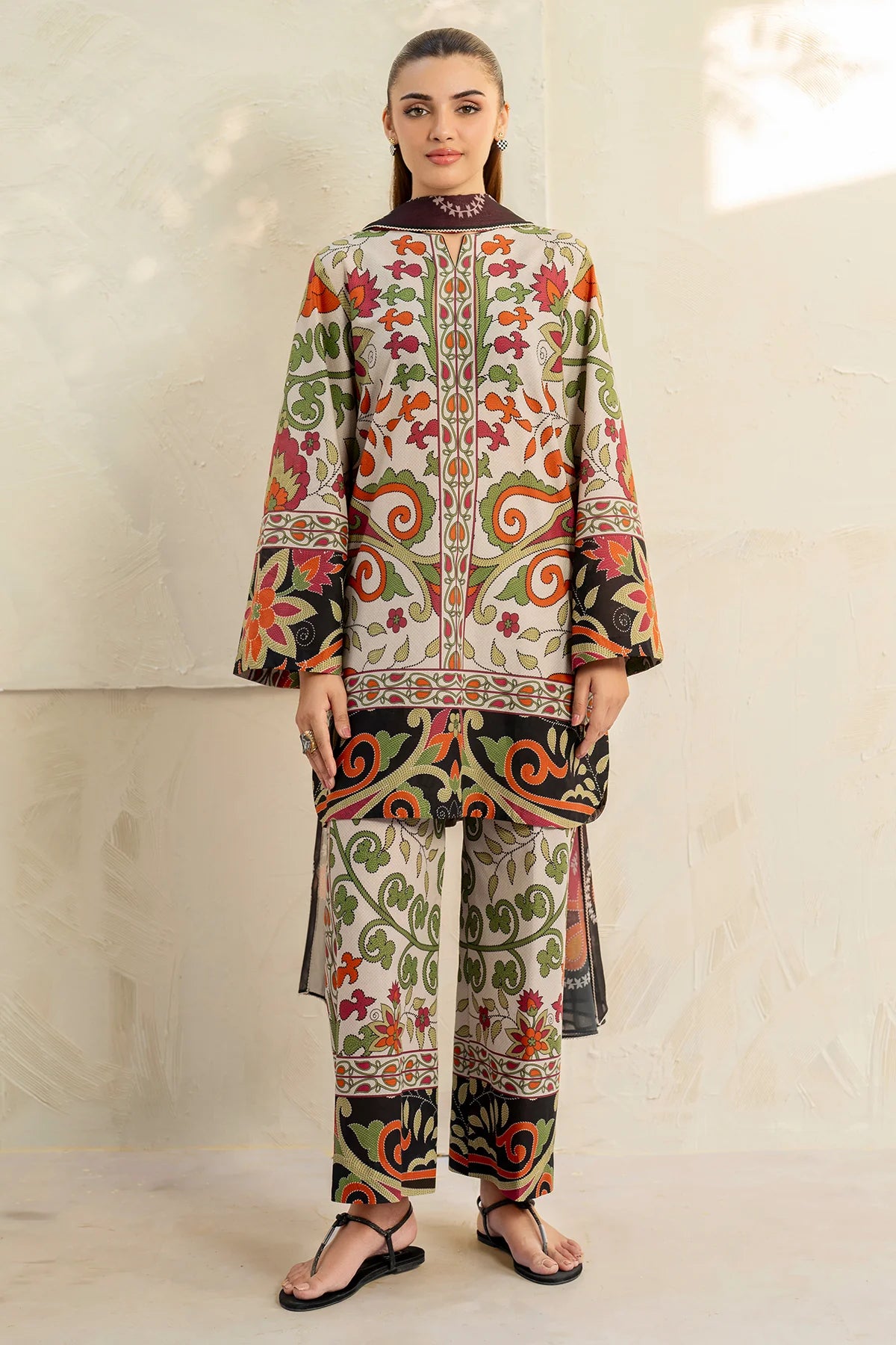 Jazmin Printed Lawn 3 Piece Co-Ord Set JAZ10