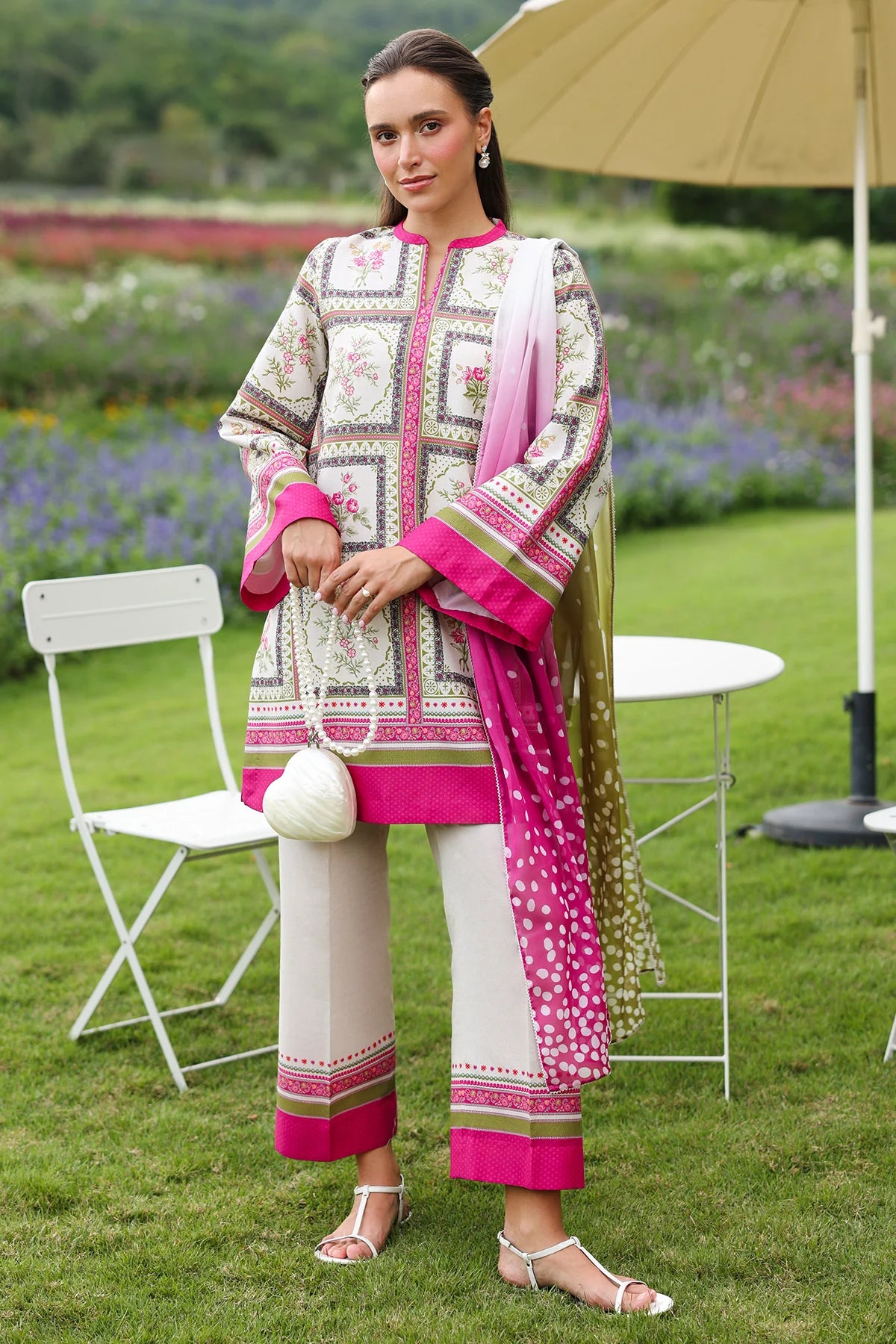 Jazmin Printed Lawn 3 Piece Co-Ord Set JAZ11