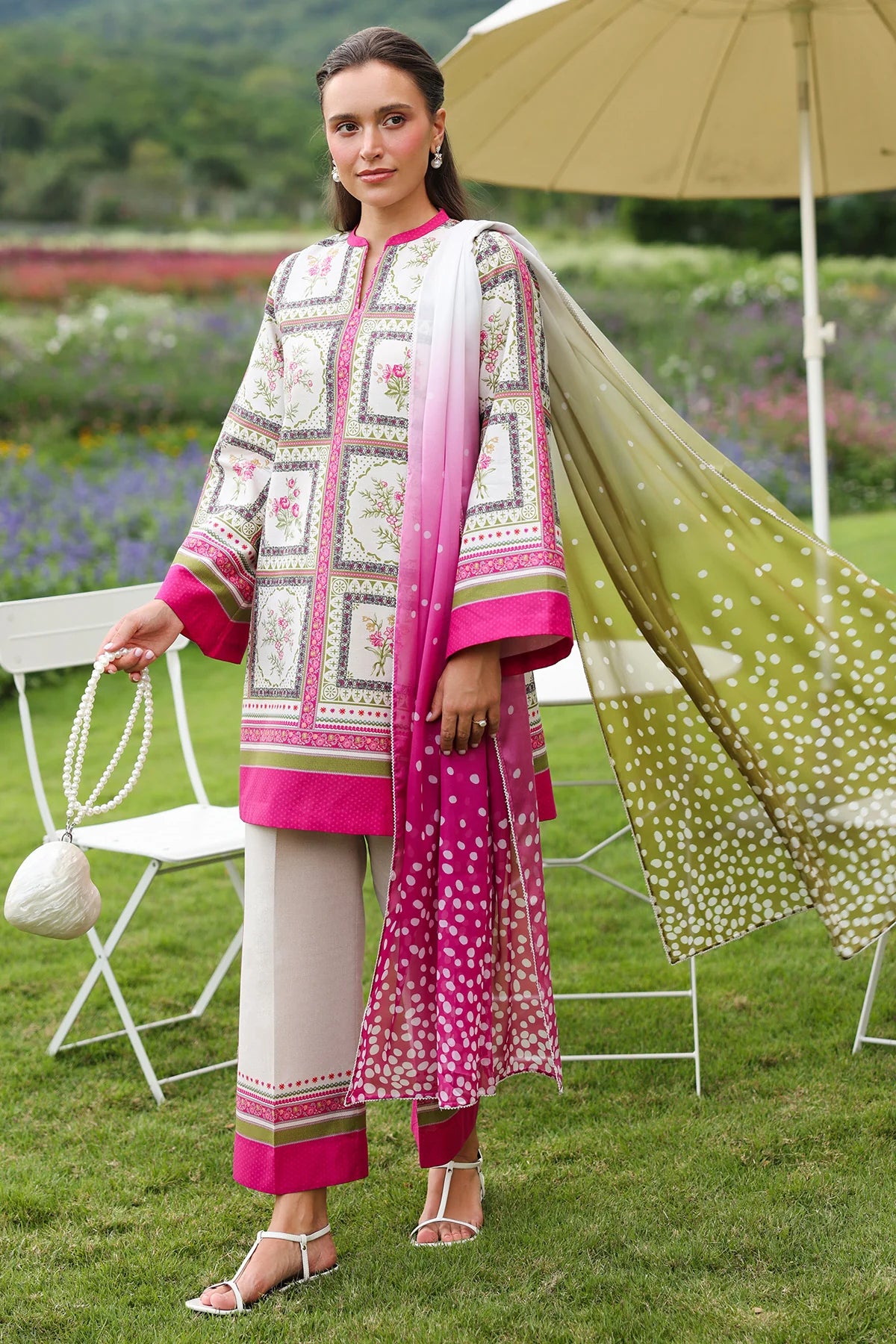 Jazmin Printed Lawn 3 Piece Co-Ord Set JAZ11