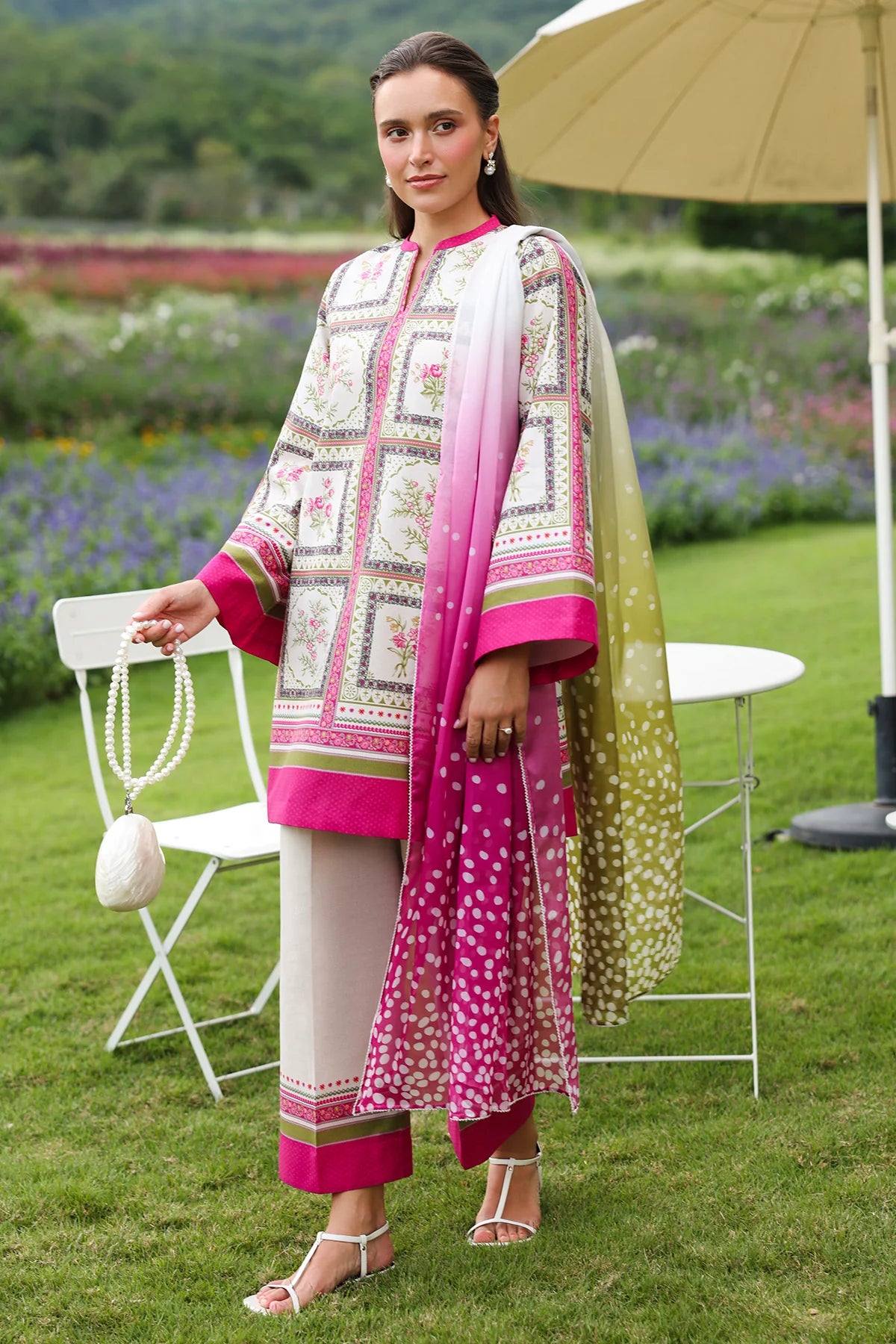 Jazmin Printed Lawn 3 Piece Co-Ord Set JAZ11