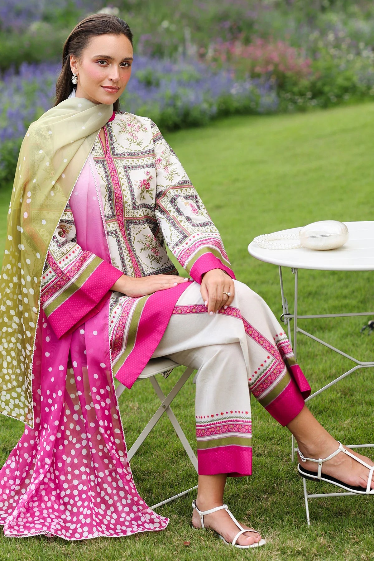 Jazmin Printed Lawn 3 Piece Co-Ord Set JAZ11