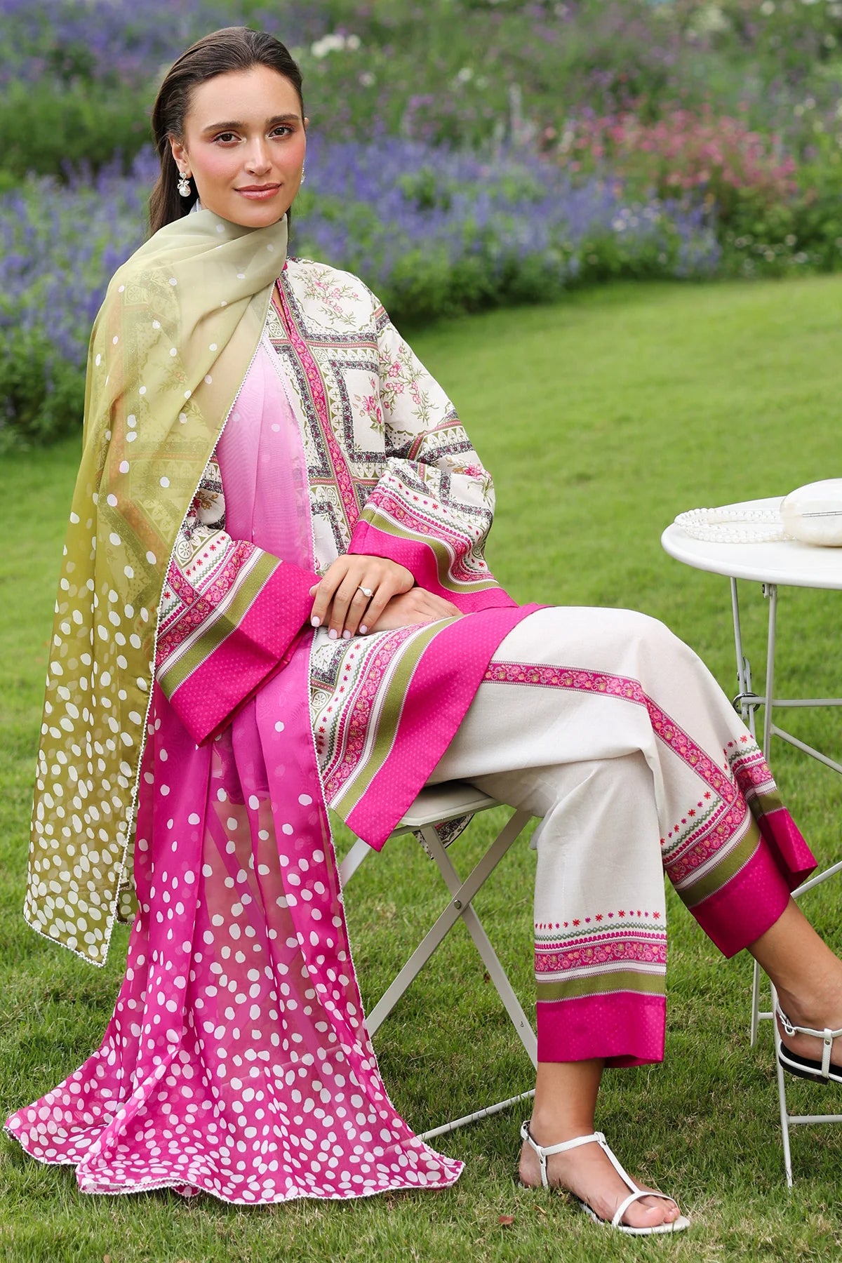 Jazmin Printed Lawn 3 Piece Co-Ord Set JAZ11
