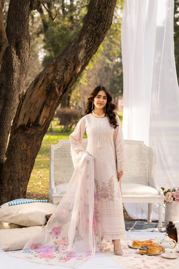 Karma Embroidered Cotton 3 Piece Suit KAR156