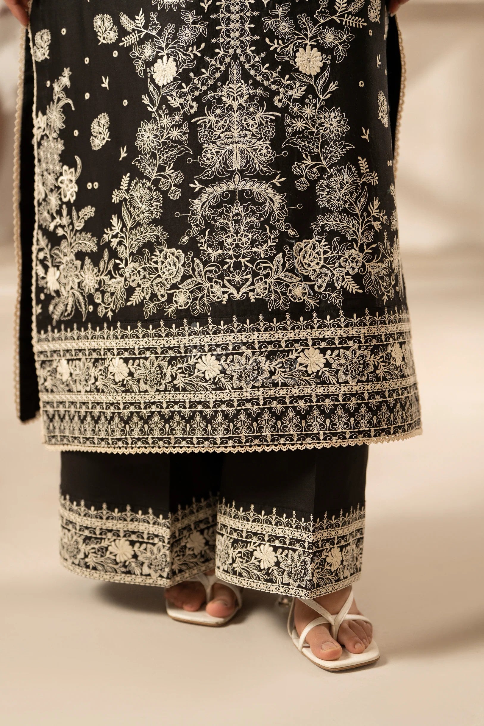 Karma Embroidered Cotton 3 Piece Suit KAR169
