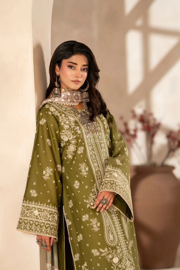 Karma Embroidered Cotton 3 Piece Suit KAR170