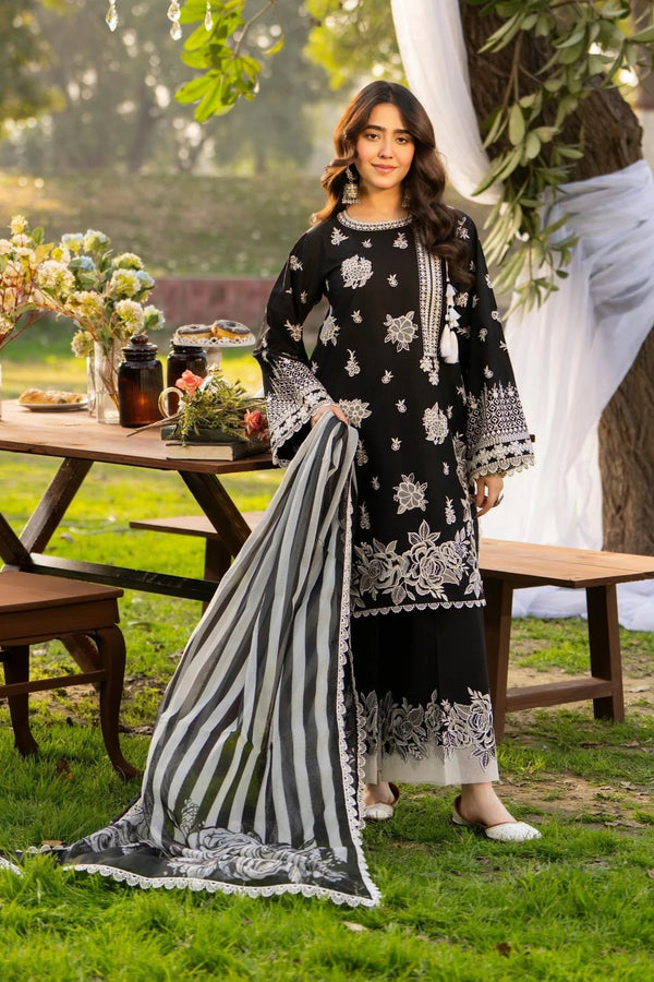 Karma embroidered Cotton 3 Piece Suit KAR153