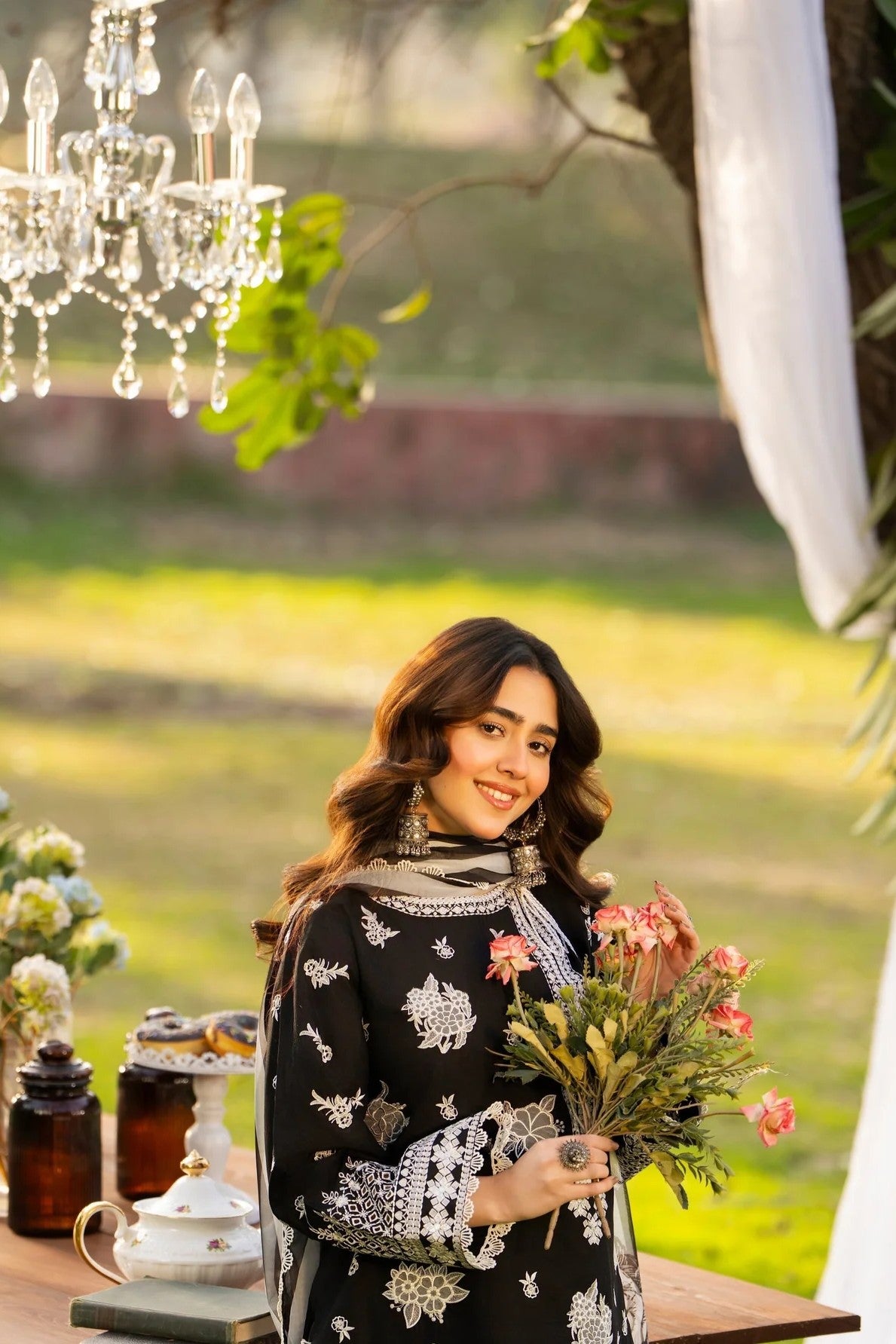 Karma embroidered Cotton 3 Piece Suit KAR153