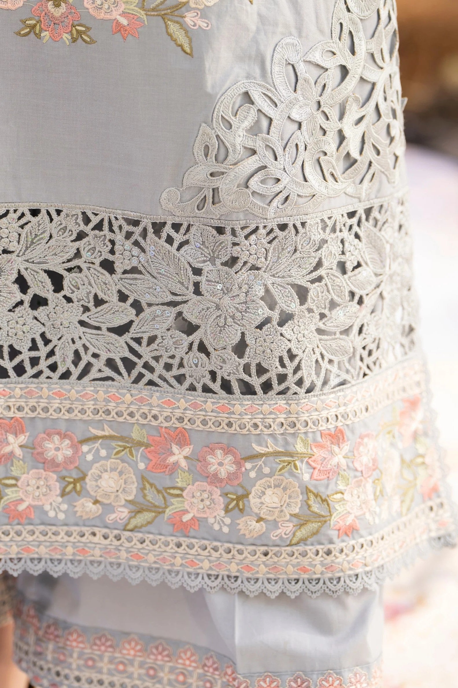 Karma Embroidered Cotton 3 Piece Suit KAR159