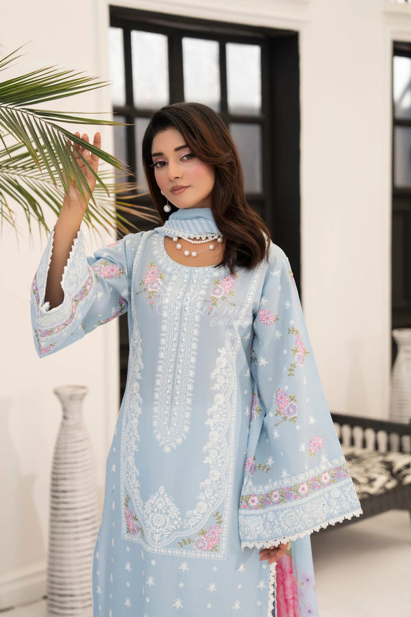 Karma Embroidered Cotton 3 Piece Suit KAR172