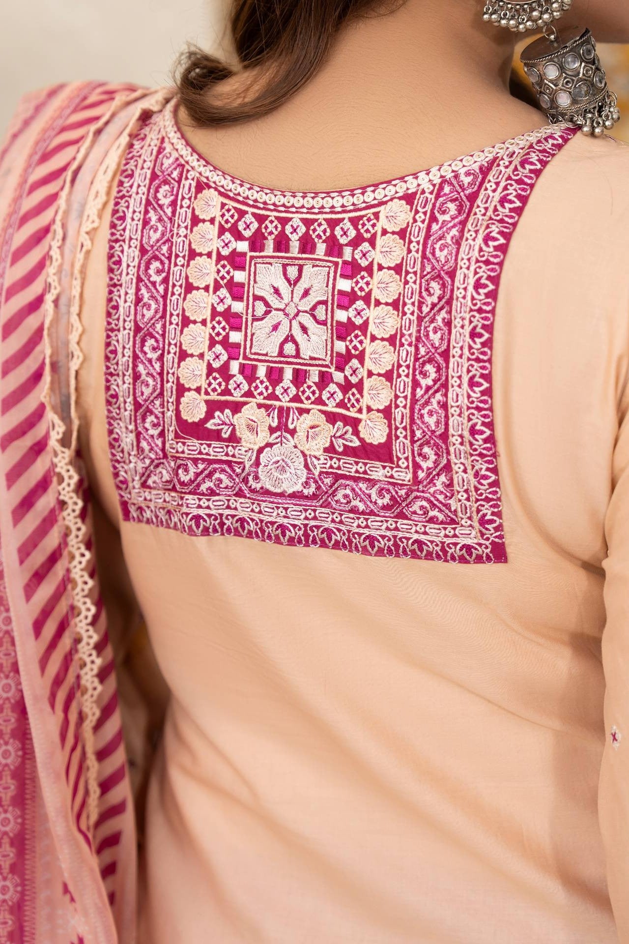 Karma Embroidered Cotton 3 Piece Suit KAR183