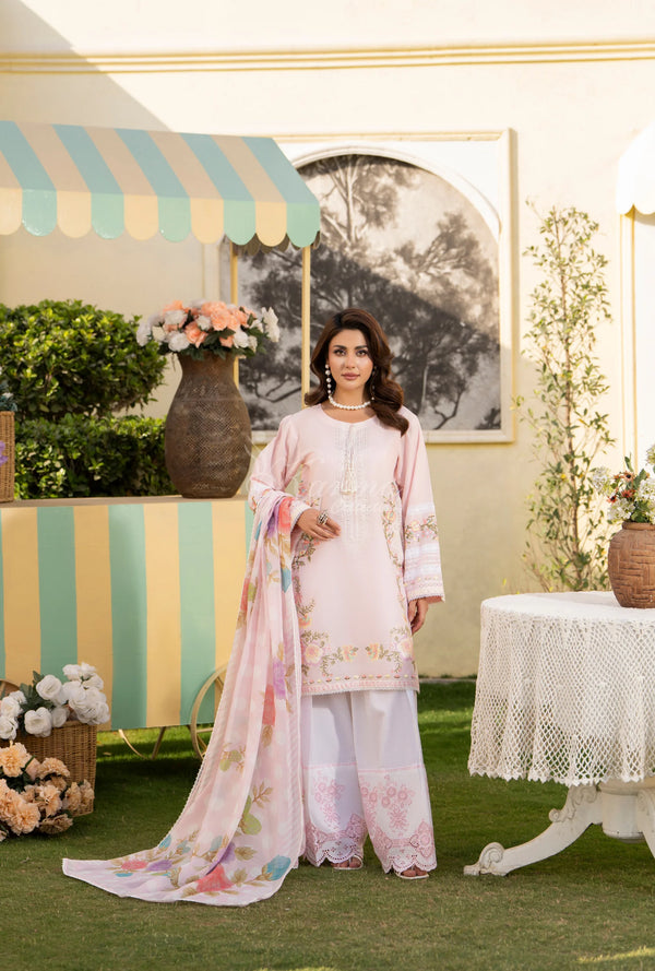 Karma Embroidered Cotton 3 Piece Farshi Shalwar Suit KAR168