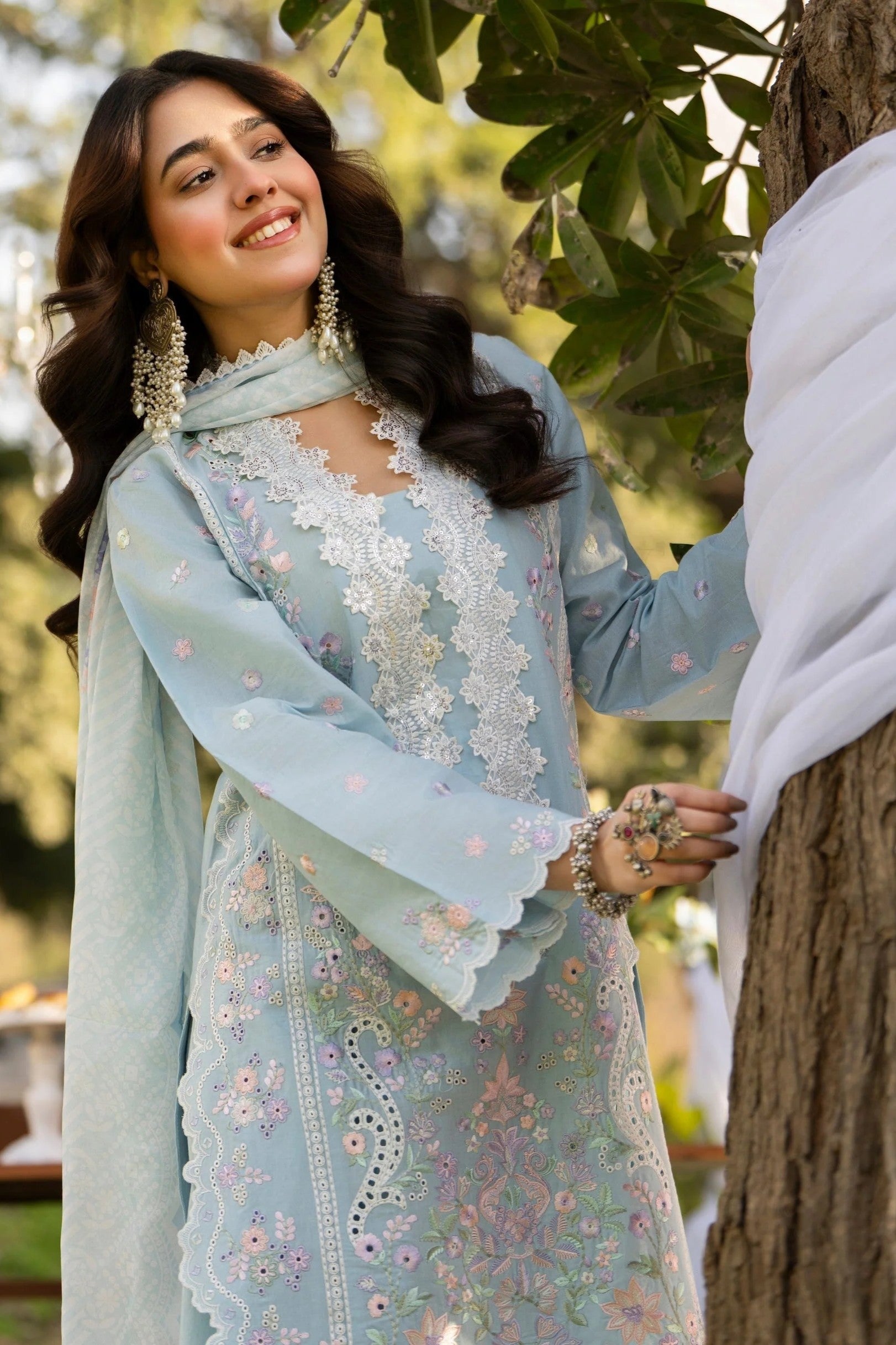 Karma Embroidered Cotton Farshi Shalwar Suit KAR158